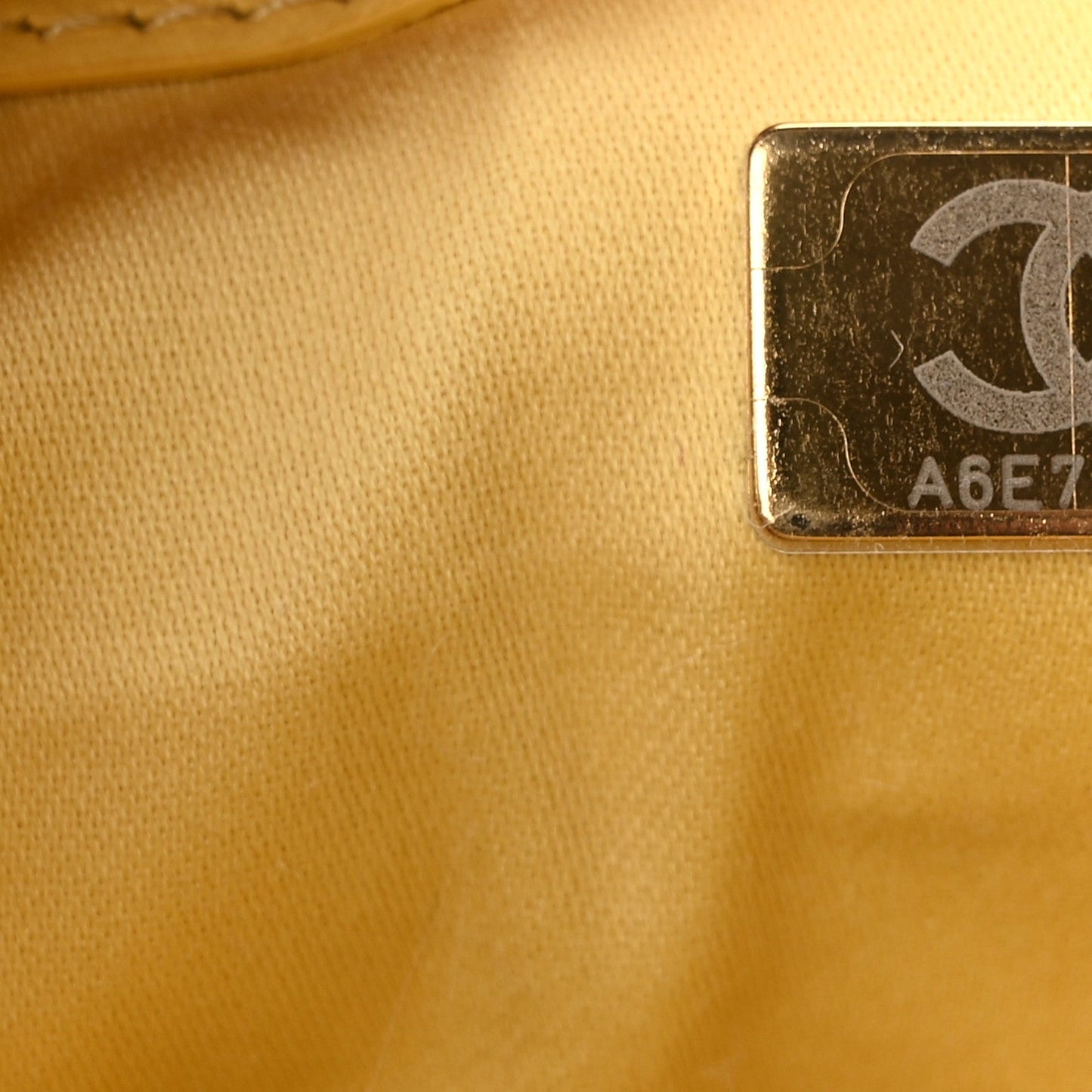 Suede Quilted Mini Chanel 25 Handbag Yellow