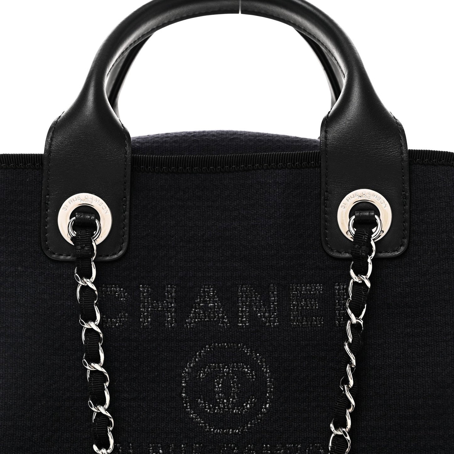 Mixed Fibers Small Deauville Bowling Bag Navy Blue