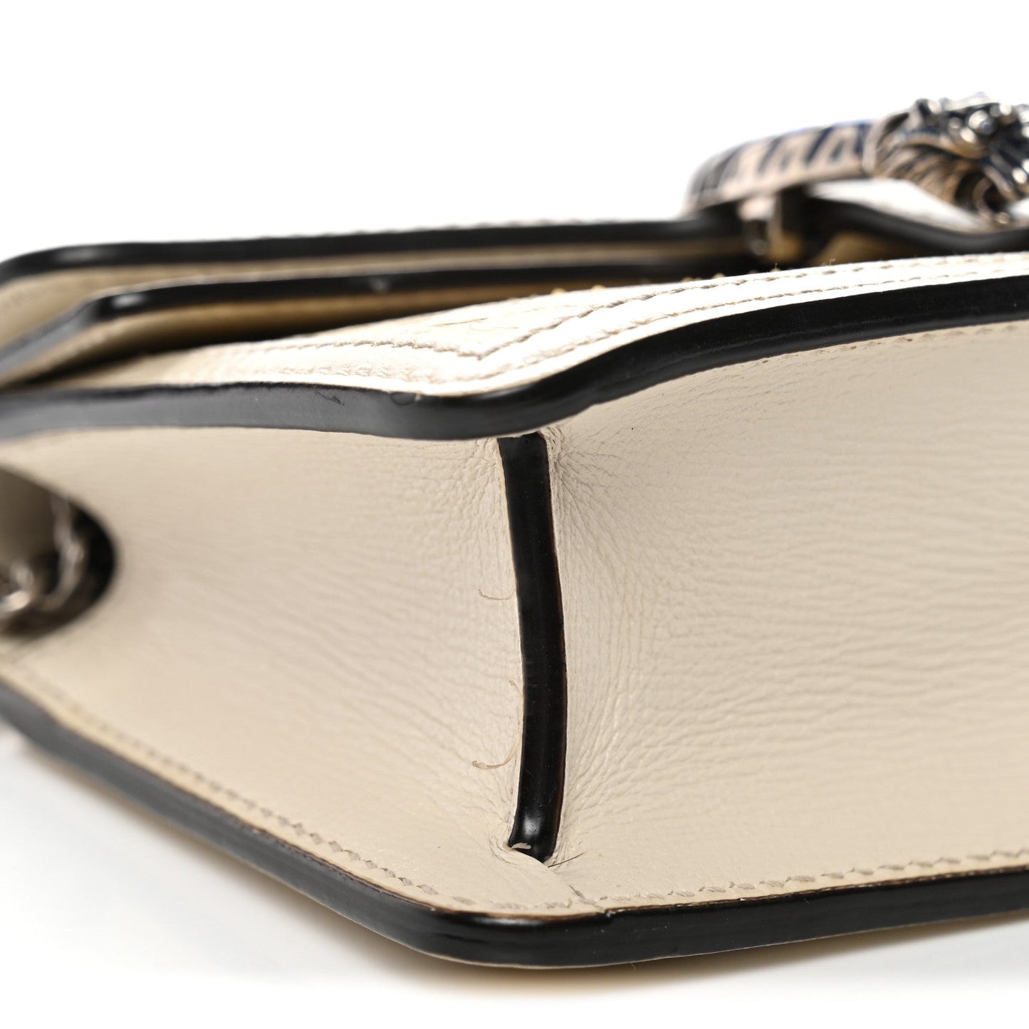 Snakeskin Azalea Calfskin Enamel Super Mini Dionysus Shoulder Bag New Rock White Electric Blue