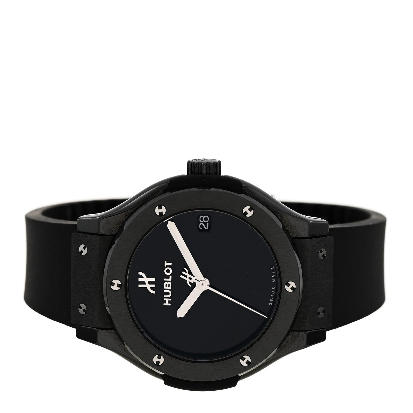 Ceramic Rubber 33mm Classic Fusion Black Magic Quartz Watch Black 581.CX.1270.RX.MDM
