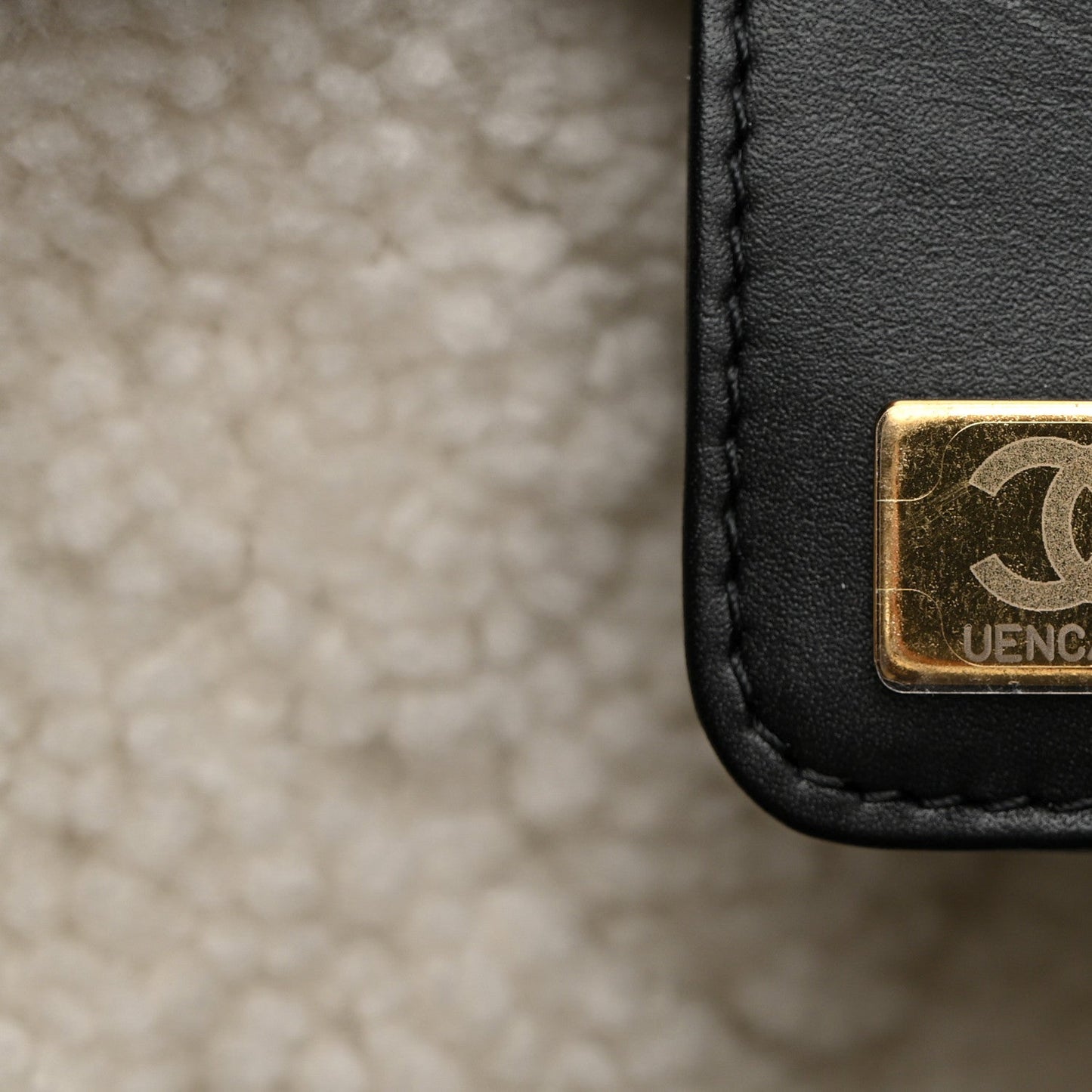 Crumpled Sheepskin Shearling Quilted Small Chanel 25 Handbag Black White