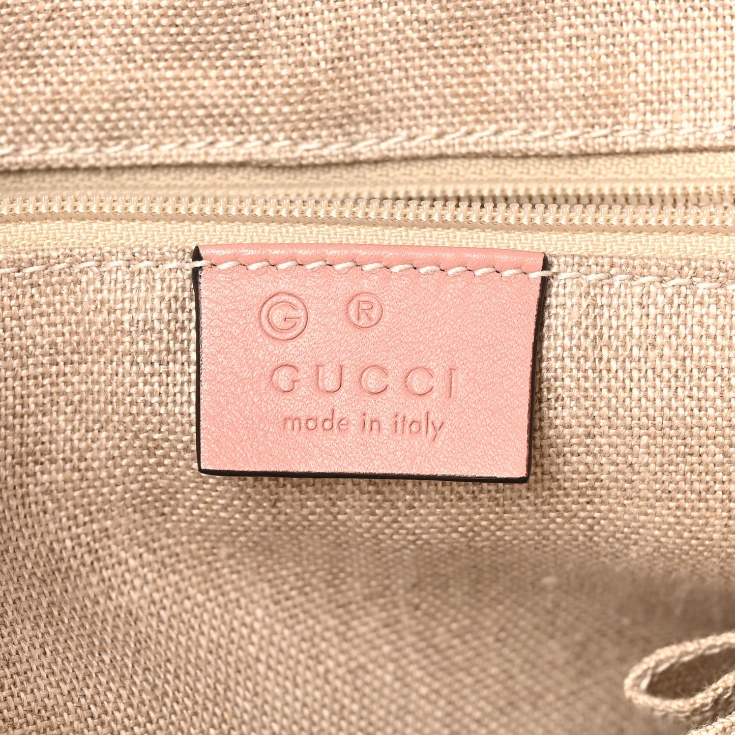 Soft Microguccissima Medium Zippered Satchel Soft Pink