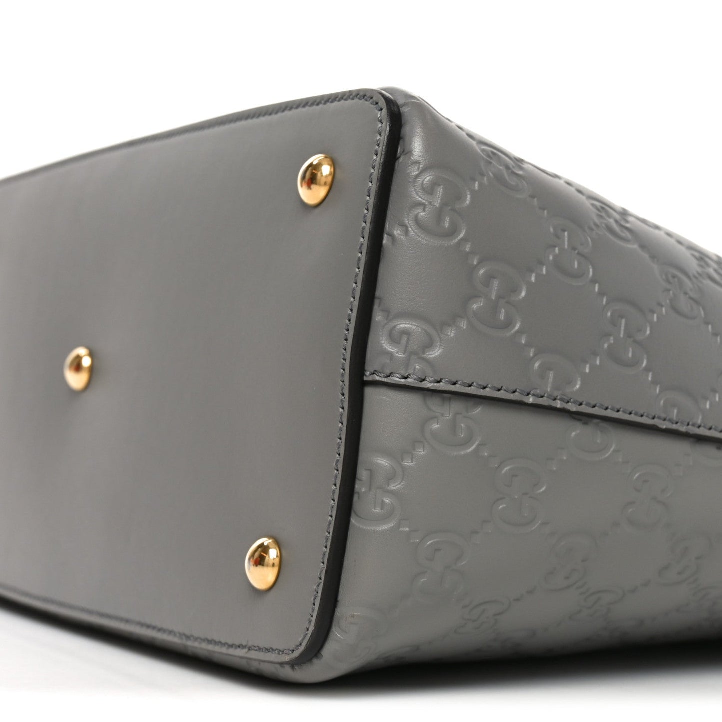 Guccissima Linea A Foldover Tote Storm Grey