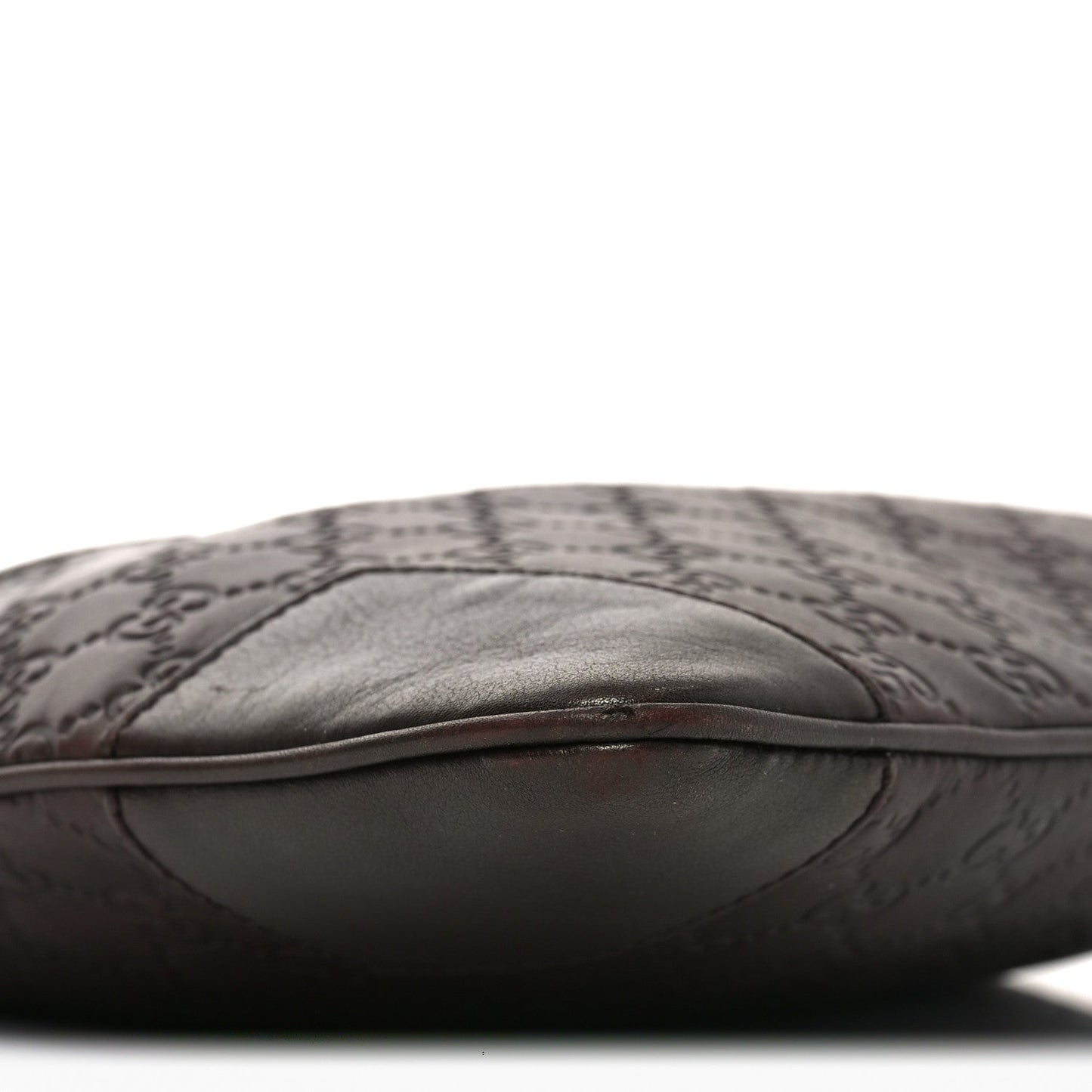 Guccissima Flat Messenger Bag Brown Dark Brown
