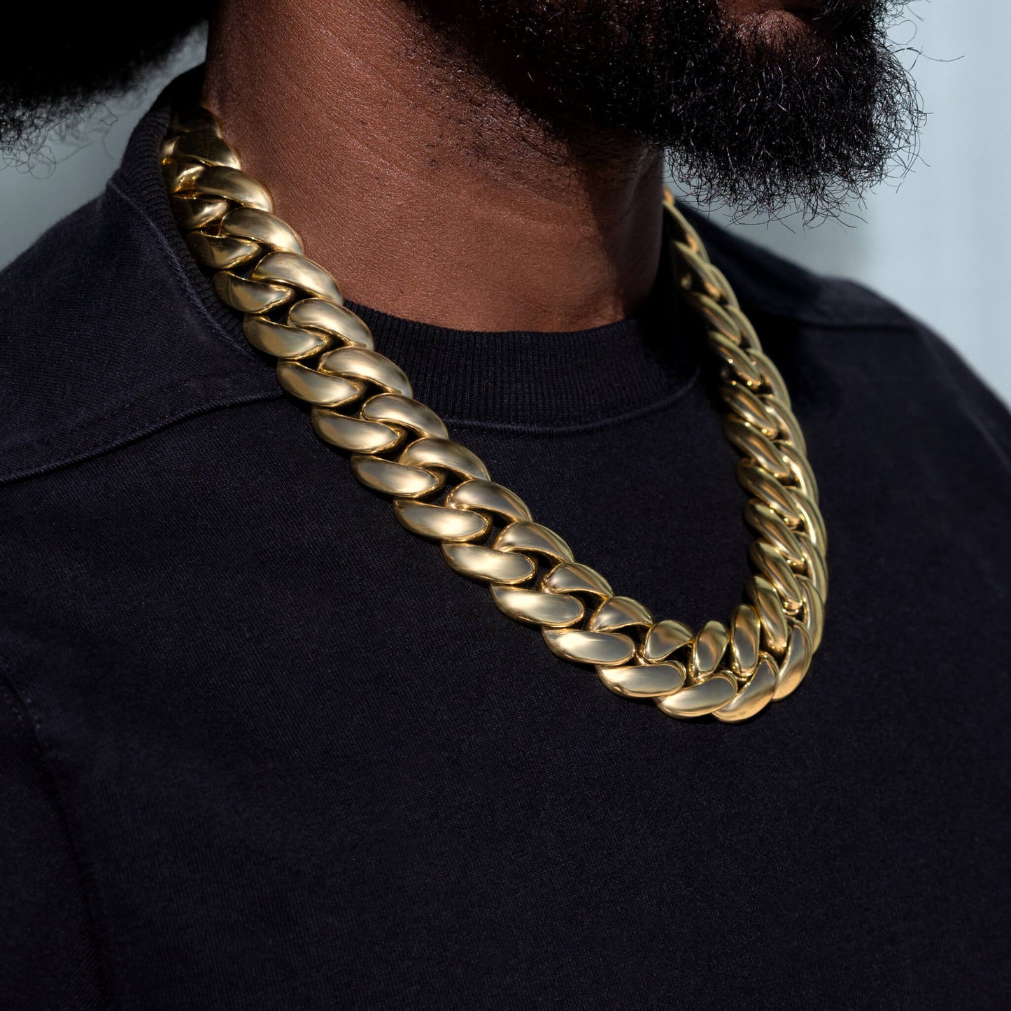 Miami Cuban Chain in Yellow Gold - 25mm