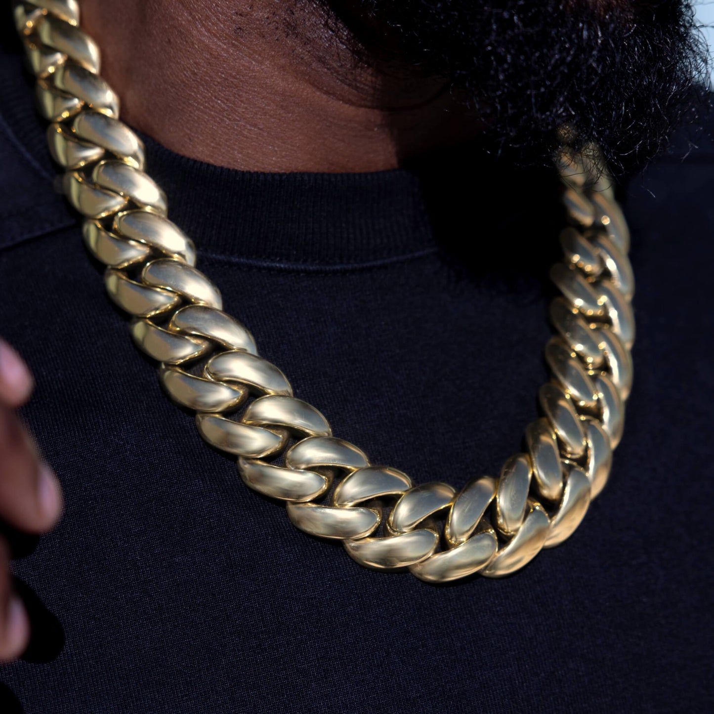 Miami Cuban Chain in Yellow Gold - 25mm