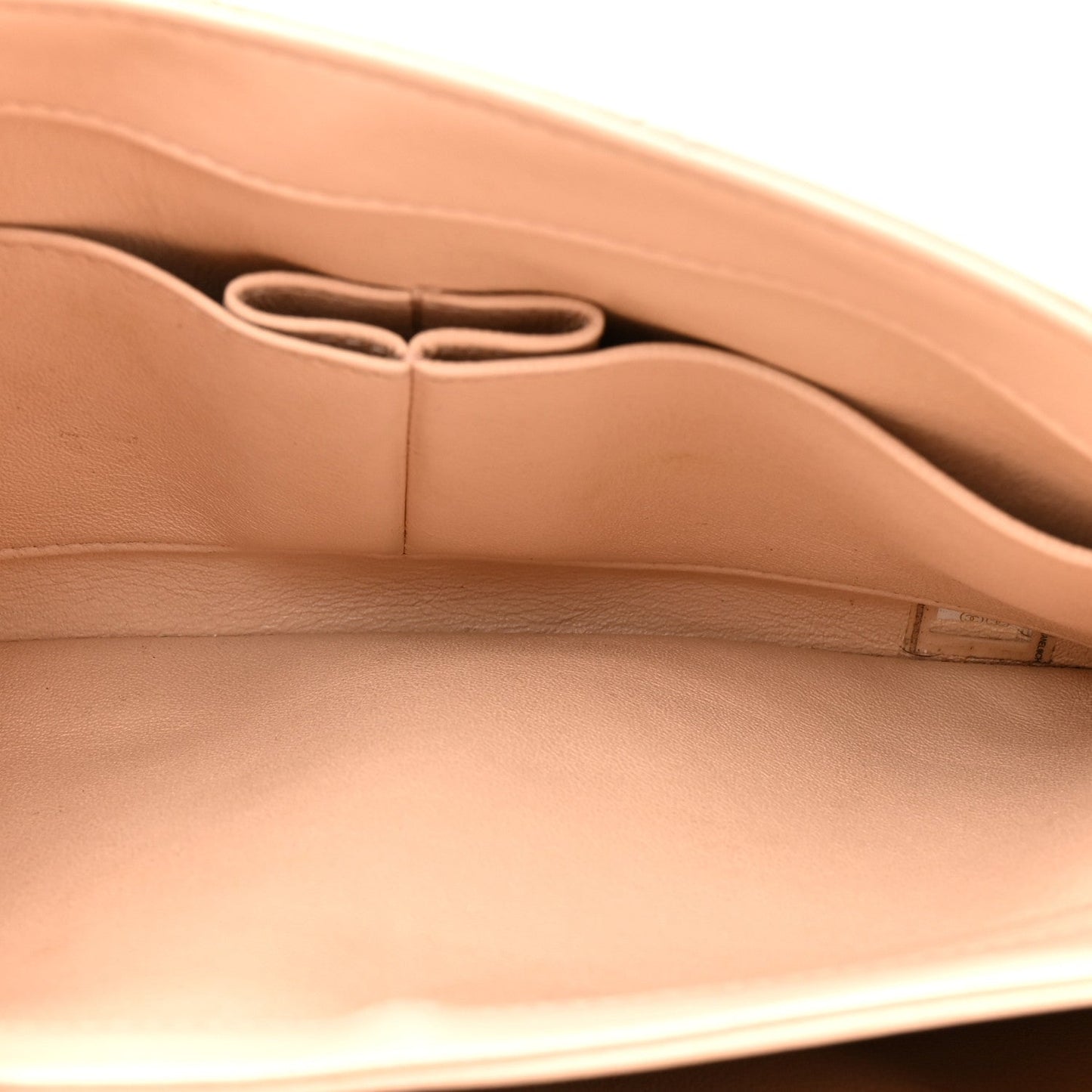 Lambskin Quilted Small Trendy CC Dual Handle Flap Bag Beige