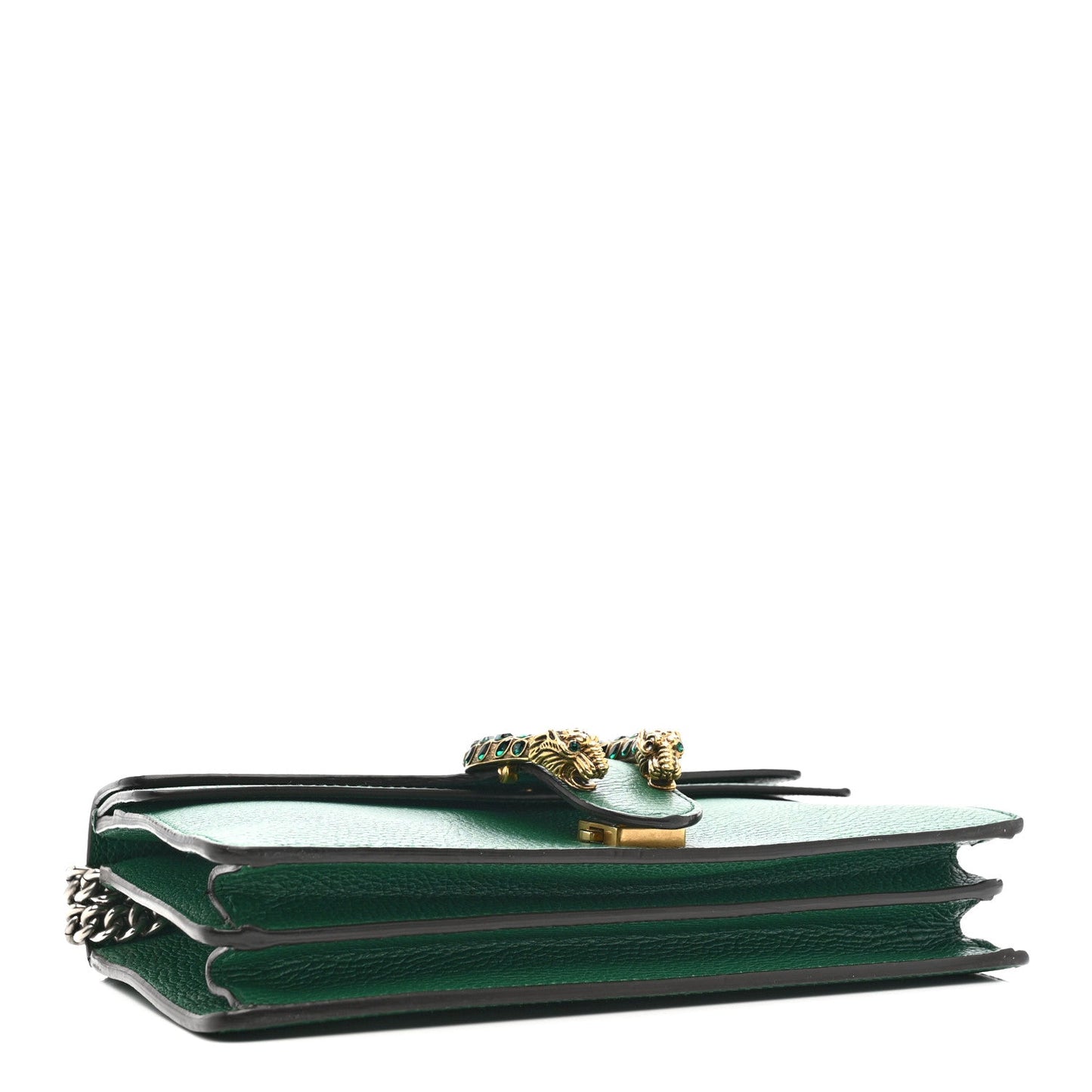 Dollar Calfskin Crystal Small Dionysus Shoulder Bag Emerald