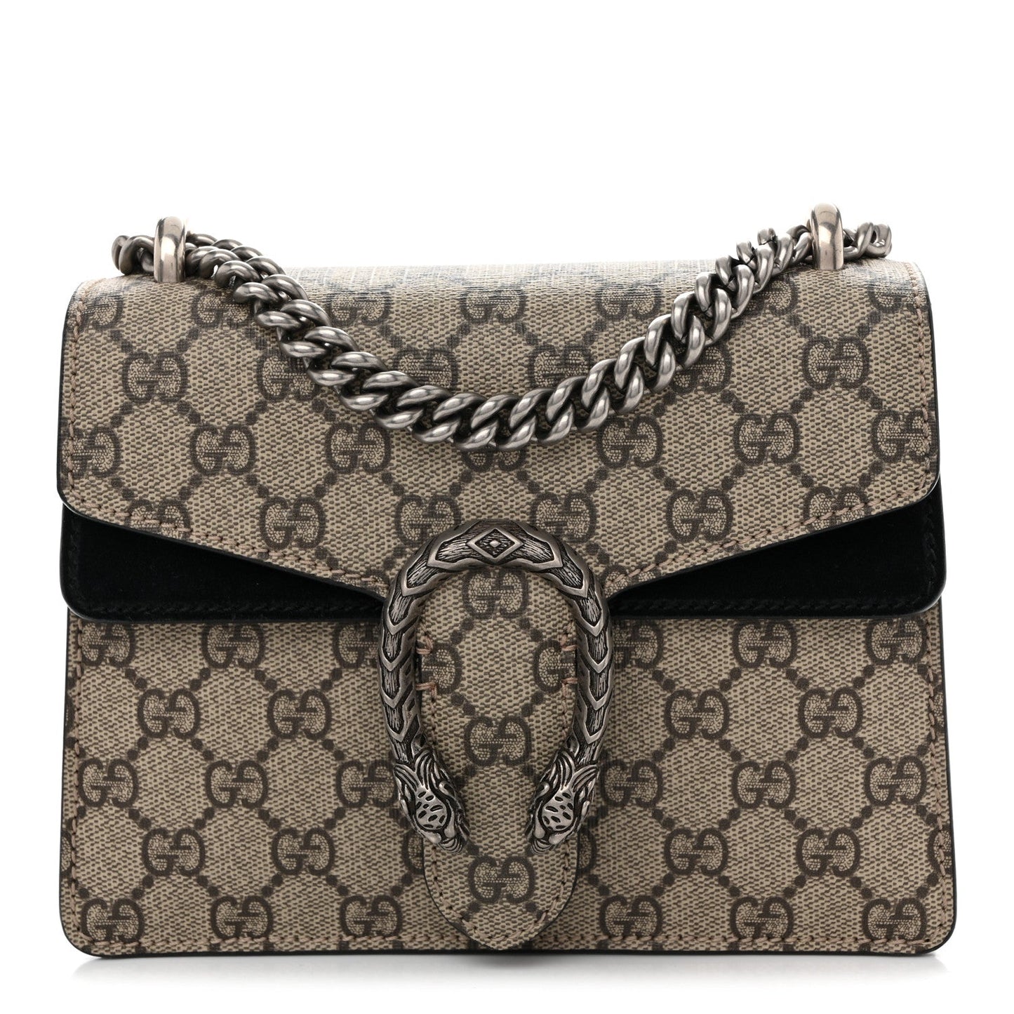 GG Supreme Monogram Mini Dionysus Shoulder Bag Black