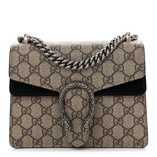 GG Supreme Monogram Mini Dionysus Shoulder Bag Black