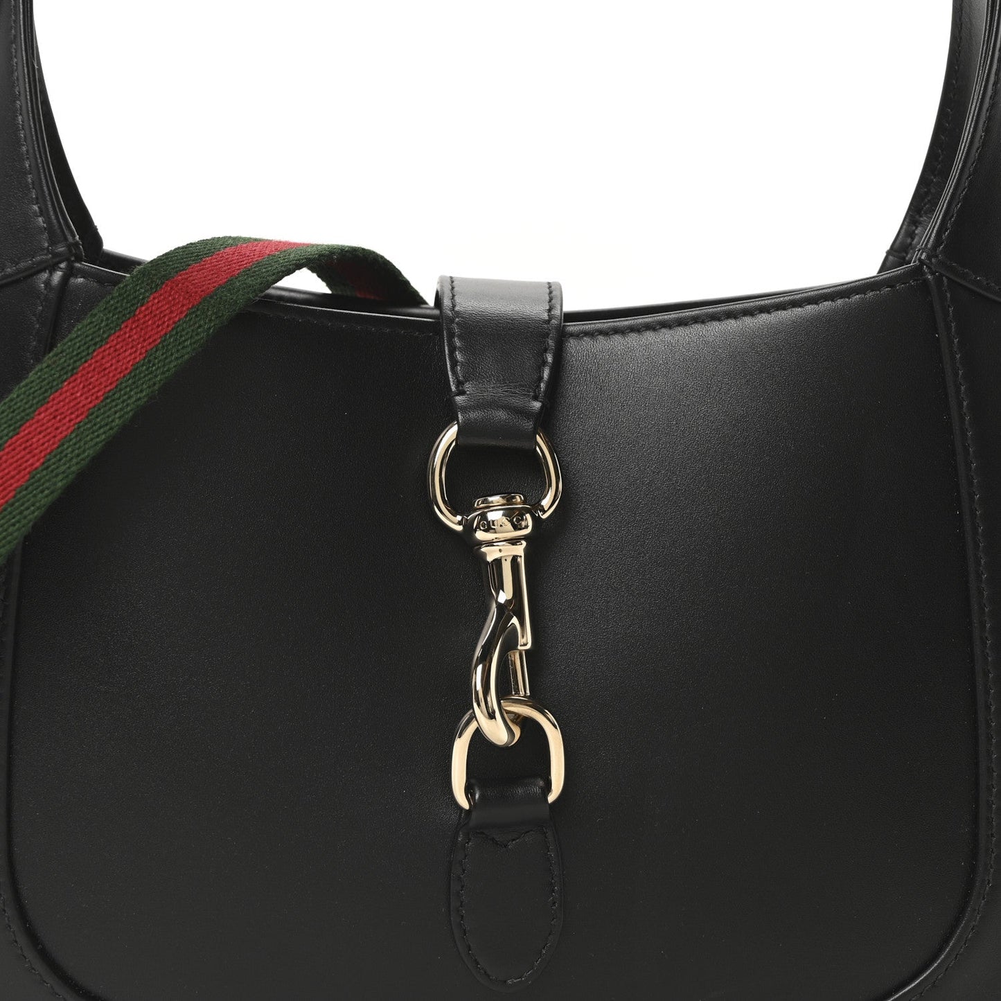 Calfskin Small Jackie Shoulder Bag Black
