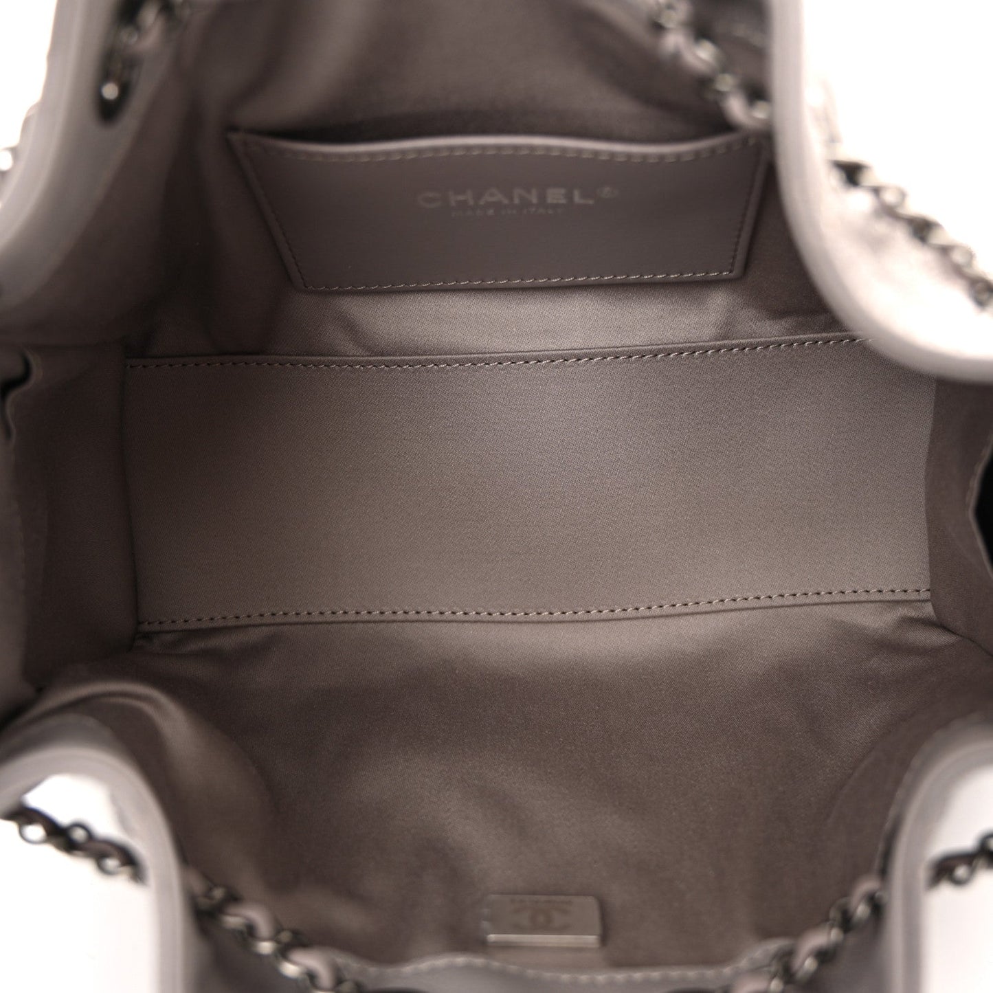 Caviar Quilted Mini Chanel 25 Handbag Dark Grey