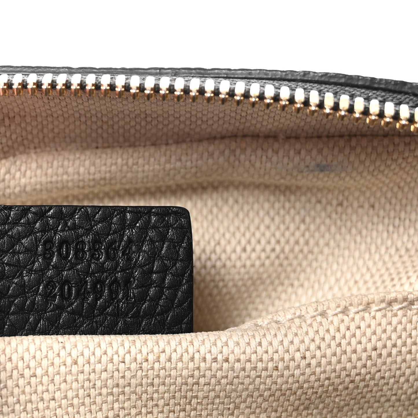 Pebbled Calfskin Small Soho Disco Bag Black