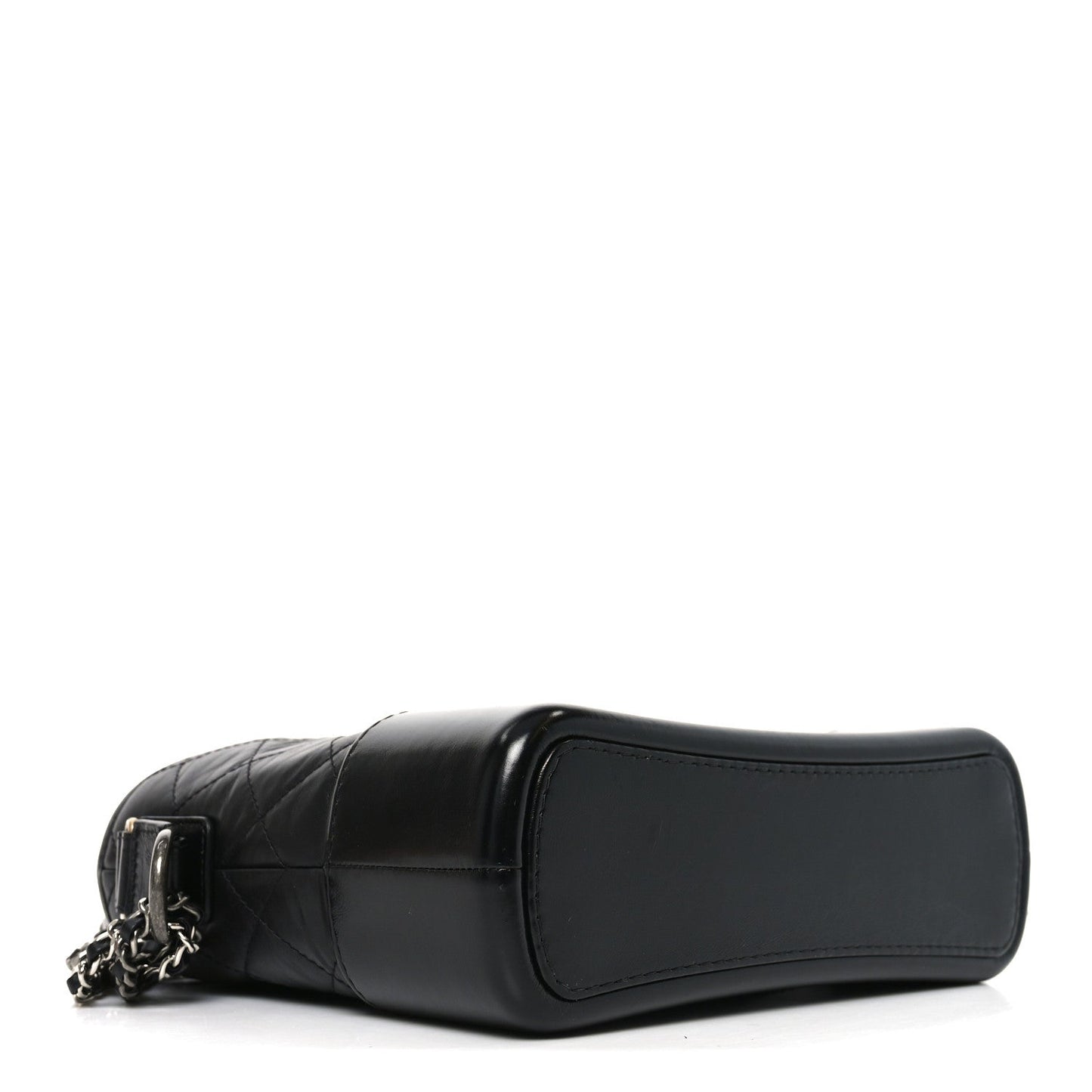 Aged Calfskin Quilted New Medium Gabrielle Hobo Black