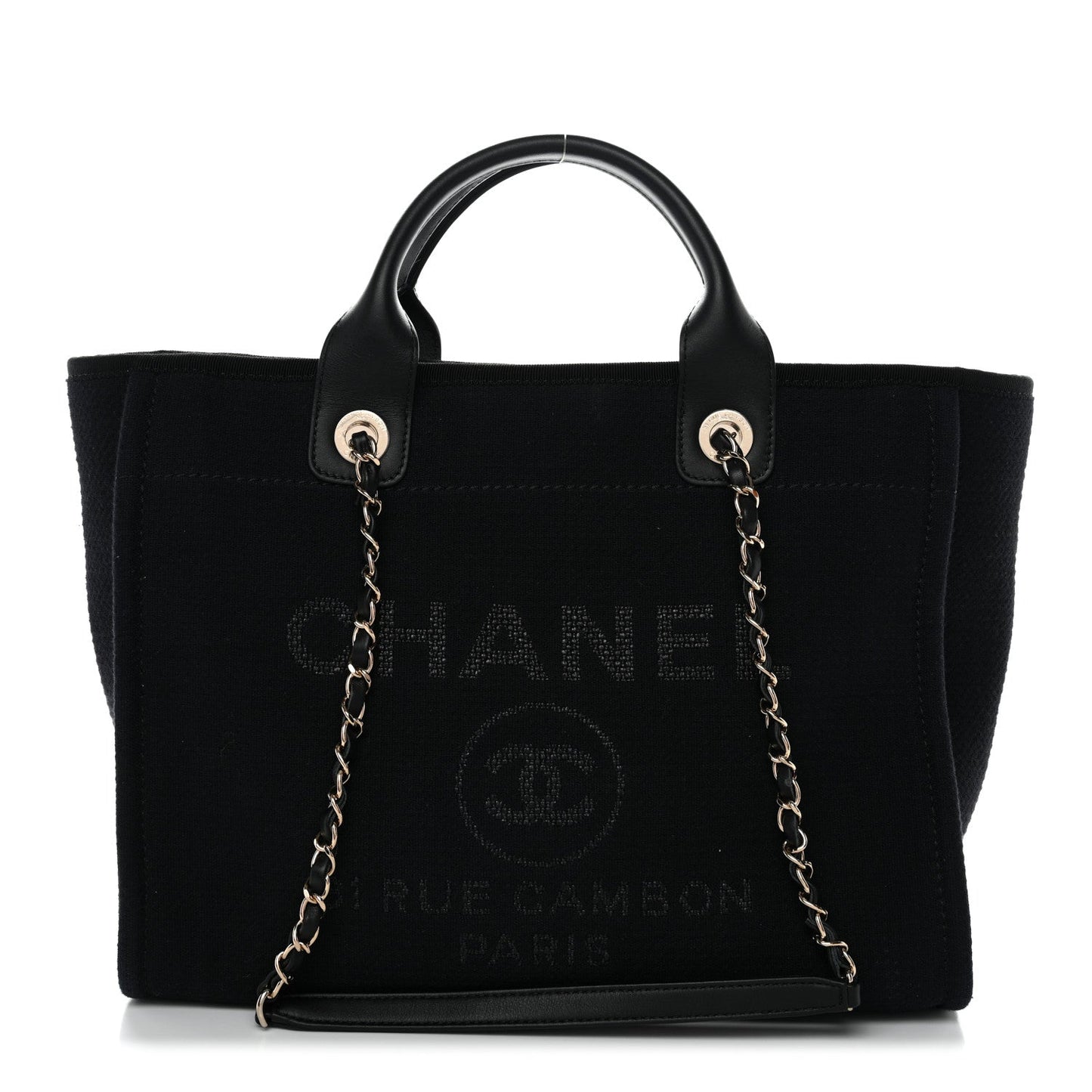 Mixed Fibers Small Deauville Tote Black