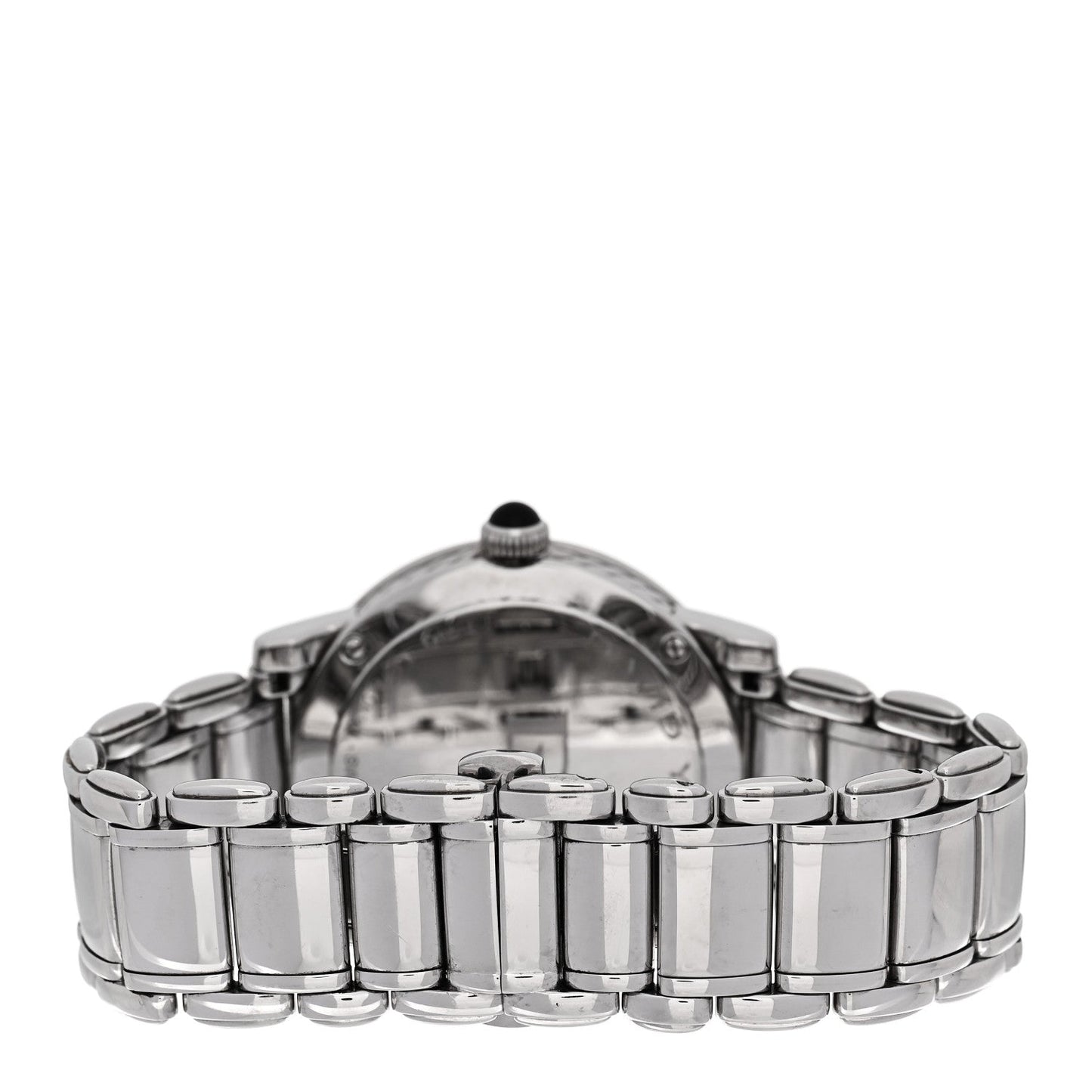 Stainless Steel Diamond 38mm Classic Quartz Watch Black