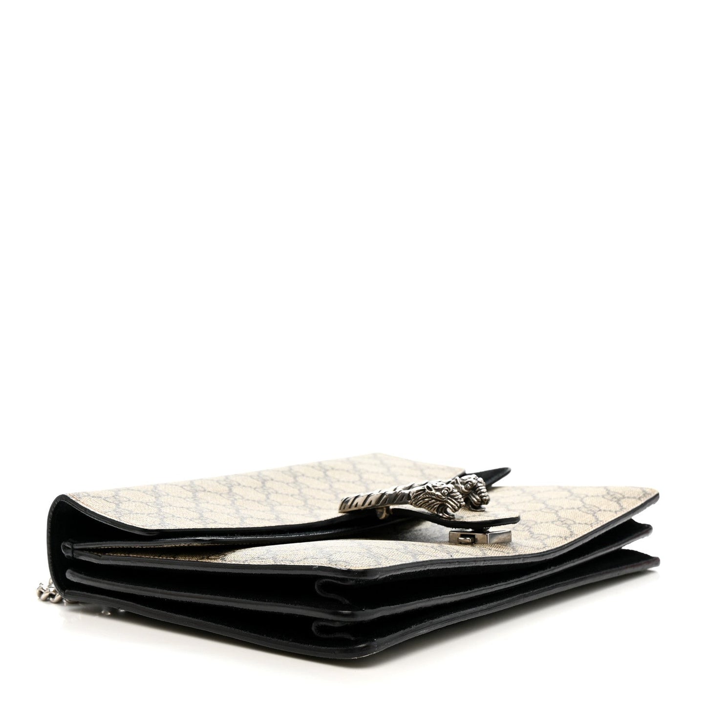 GG Supreme Monogram Medium Dionysus Shoulder Bag Black