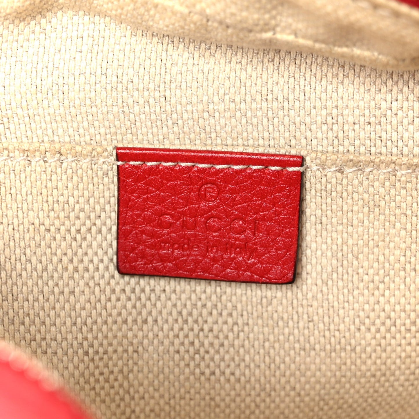 Pebbled Calfskin Small Soho Disco Bag Tabasco Red