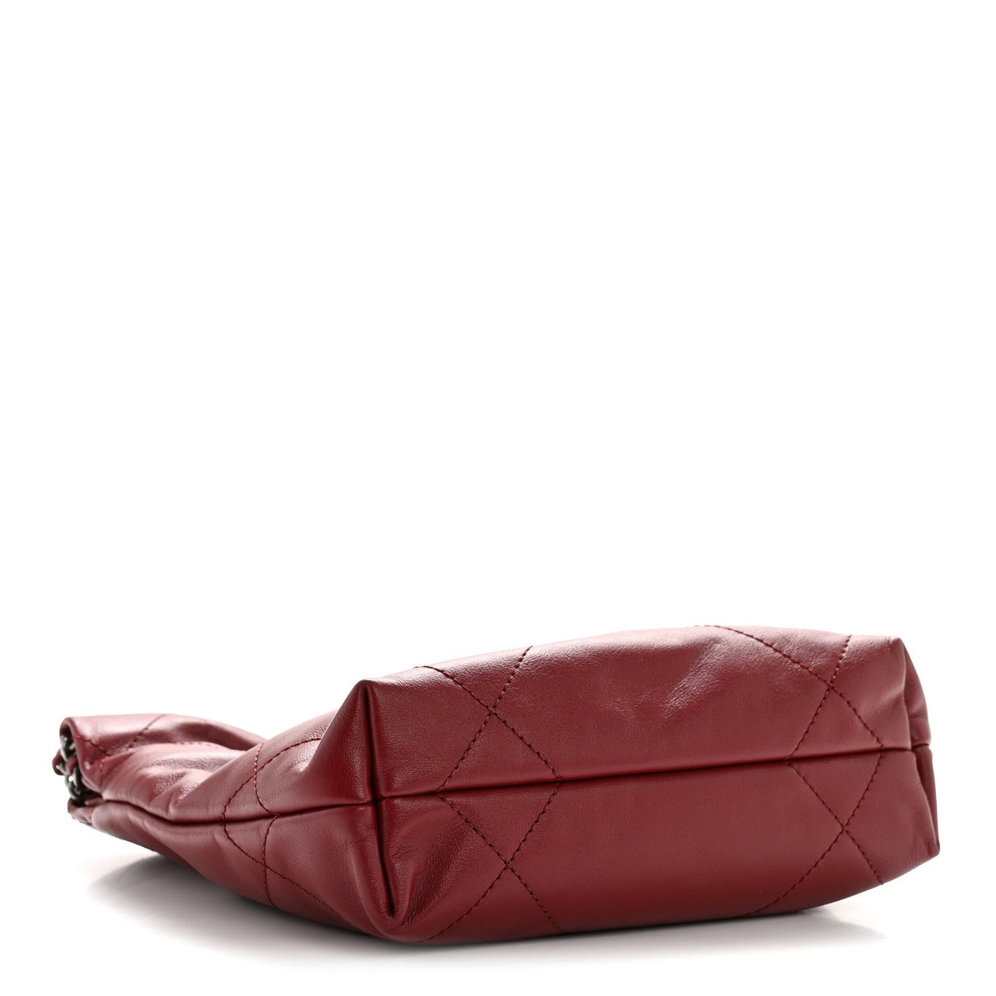 Shiny Calfskin Quilted Mini Chanel 22 Red