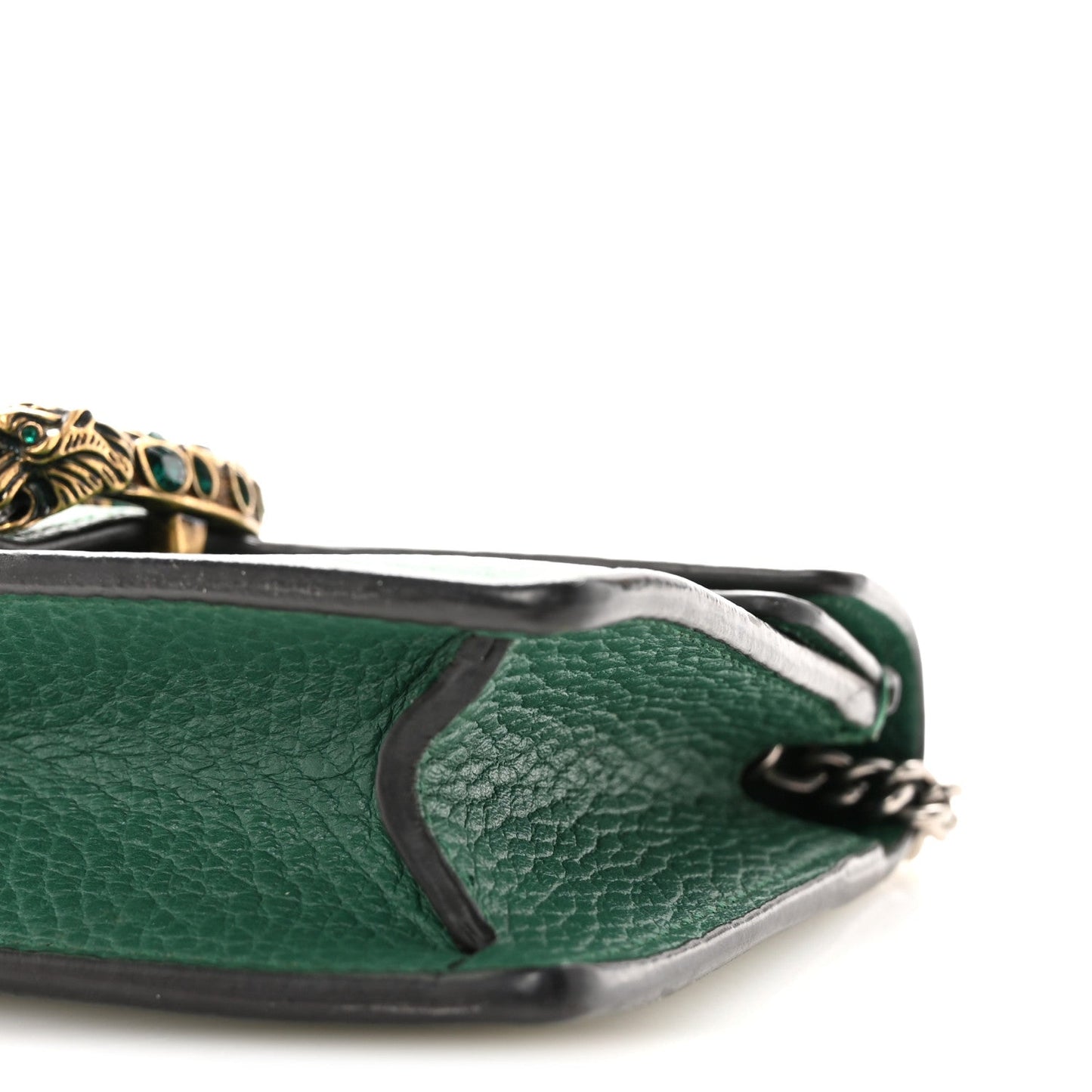 Dollar Calfskin Crystal Super Mini Dionysus Shoulder Bag Emerald