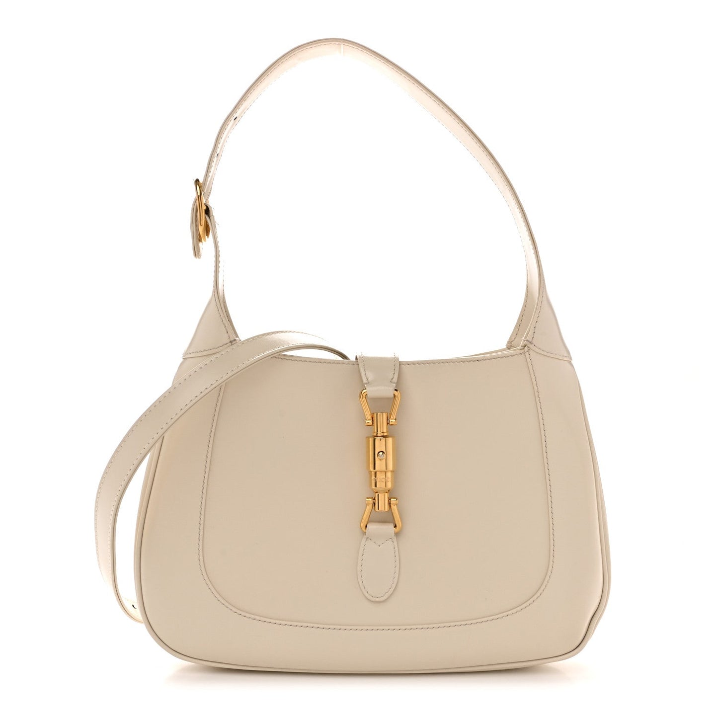 Boarded Dyana Lux Calfskin Small Jackie 1961 Hobo Mystic White
