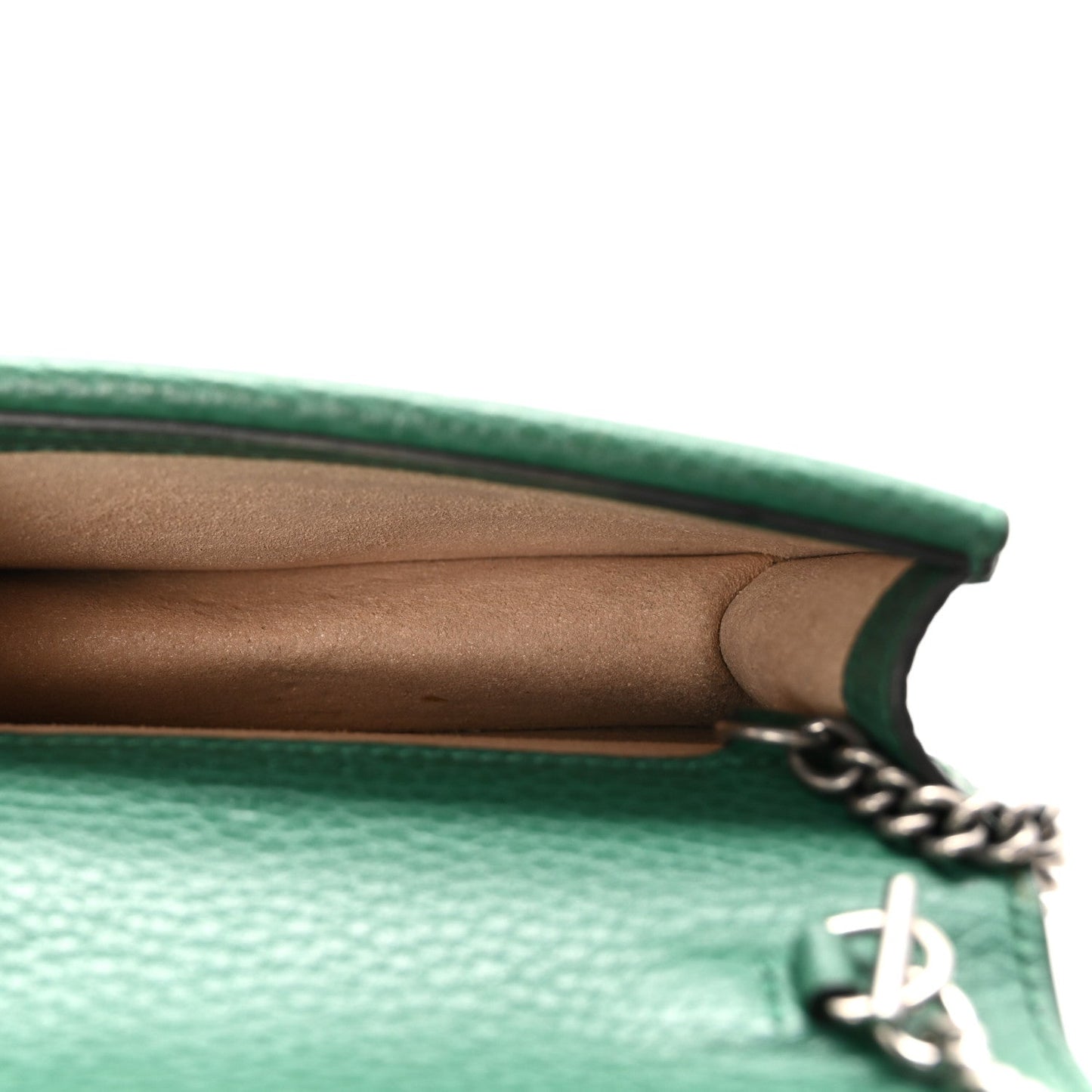 Dollar Calfskin Crystal Super Mini Dionysus Shoulder Bag Emerald