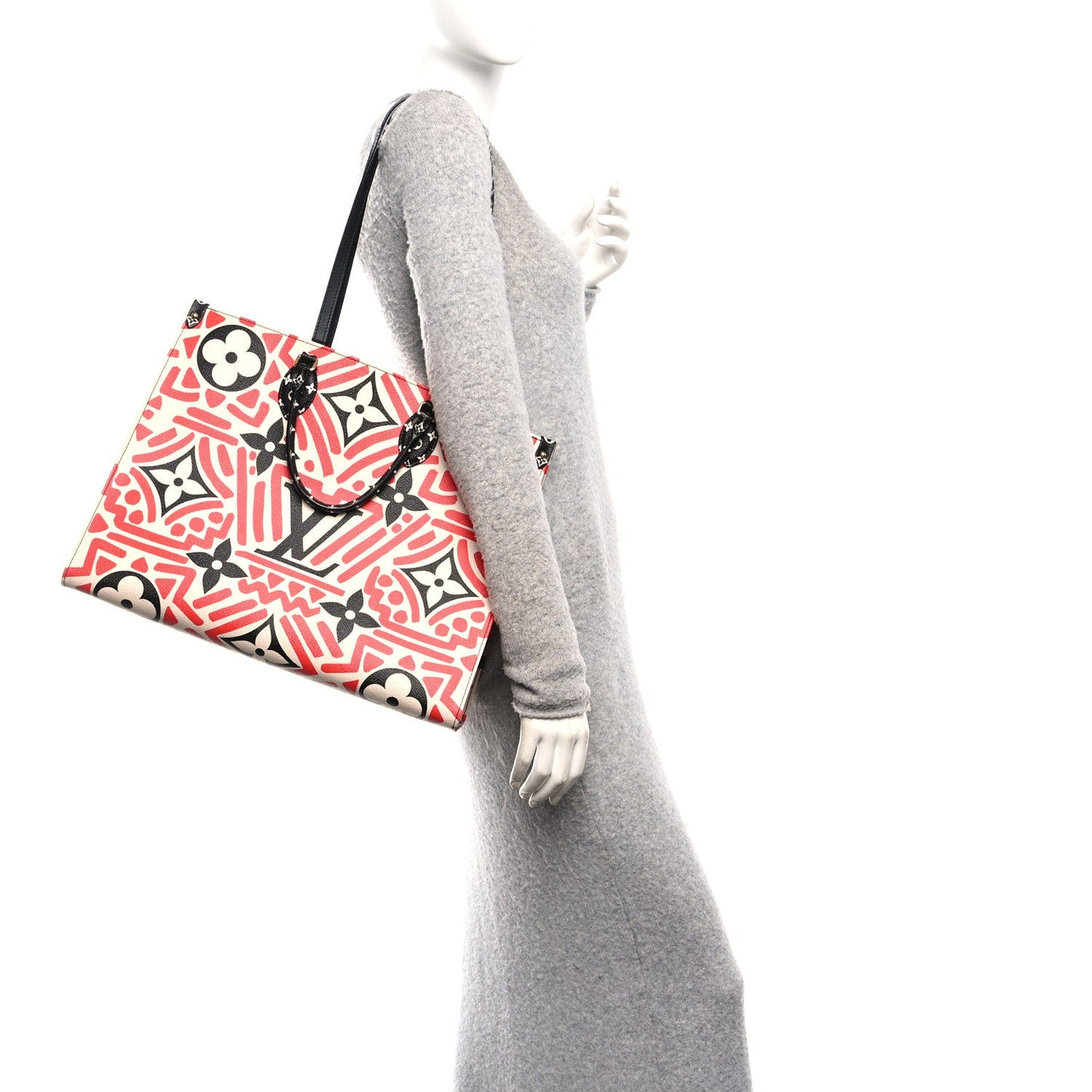 Monogram Giant Crafty Onthego GM Creme Rouge Black