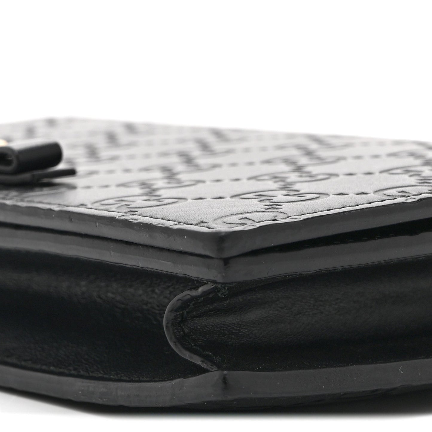 Guccissima Signature Bowy Chain Wallet Black