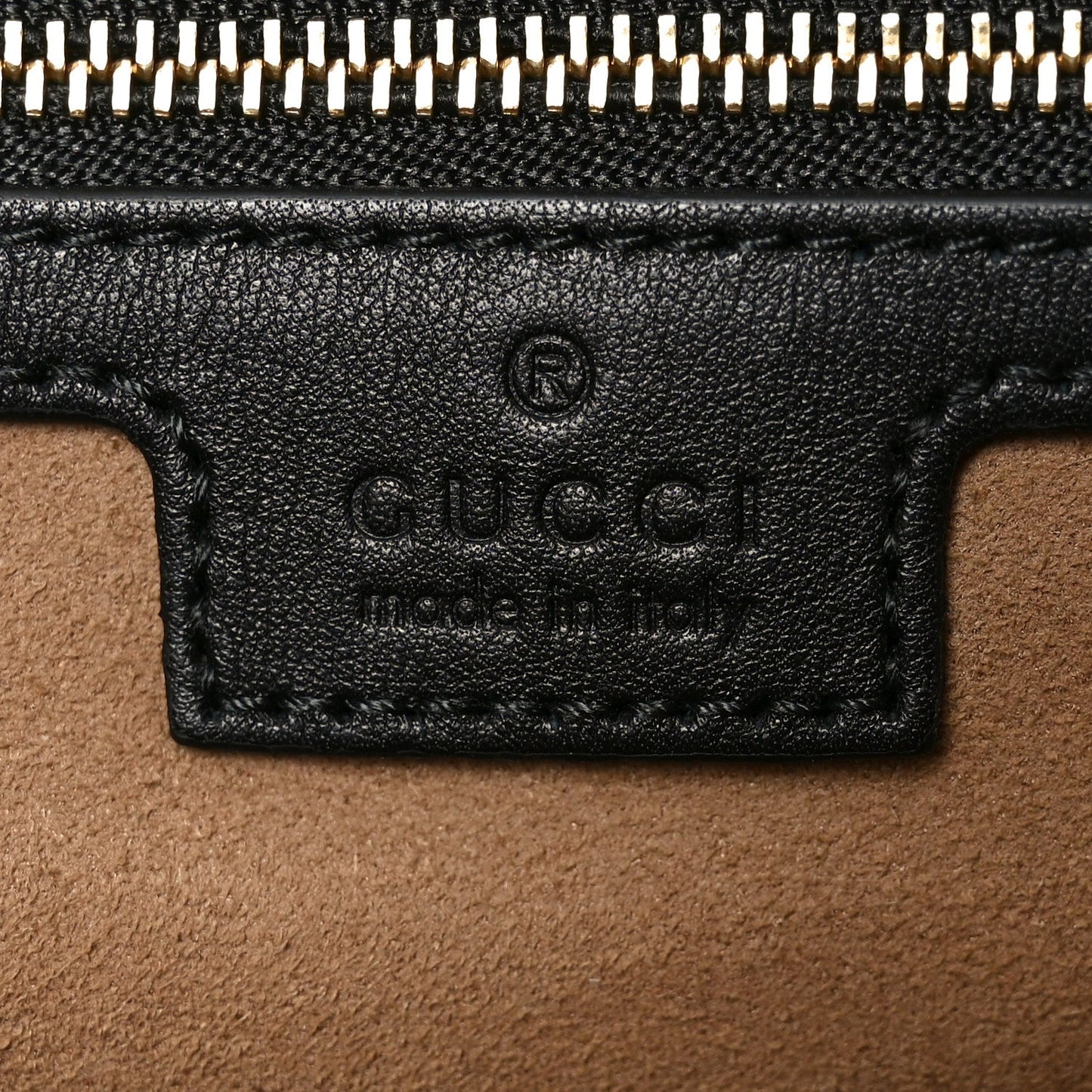 GG Supreme Monogram Medium Padlock Tote Black