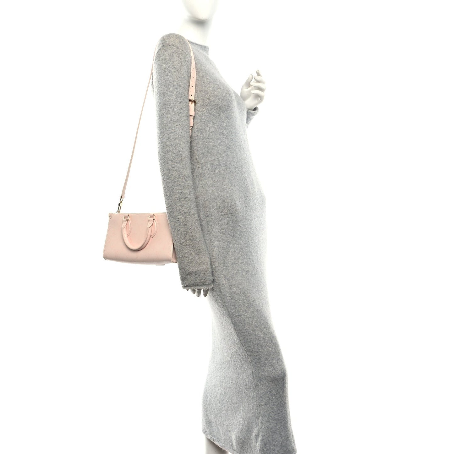 Calfskin OnTheGo East West Pearl Pink
