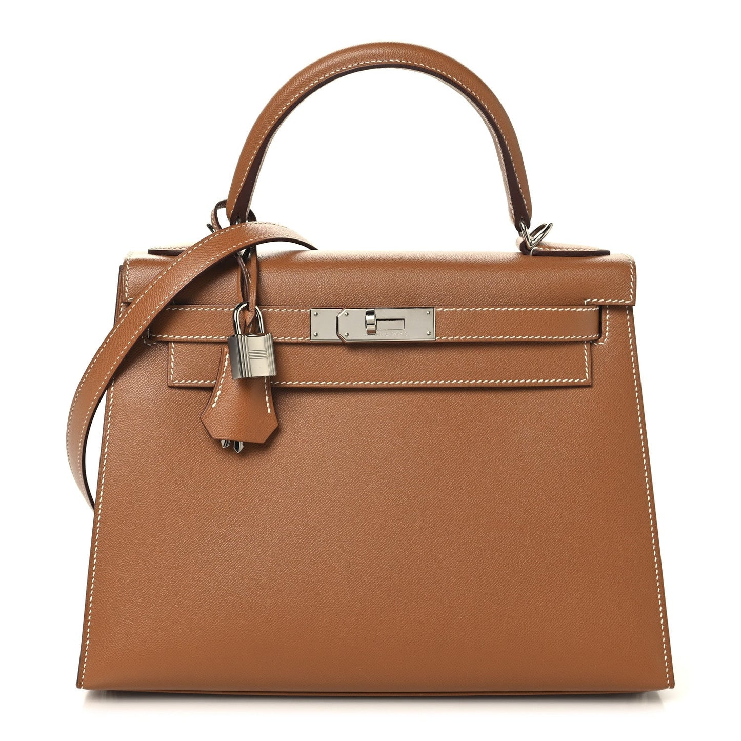 Madame Calfskin Kelly Sellier 28 Gold