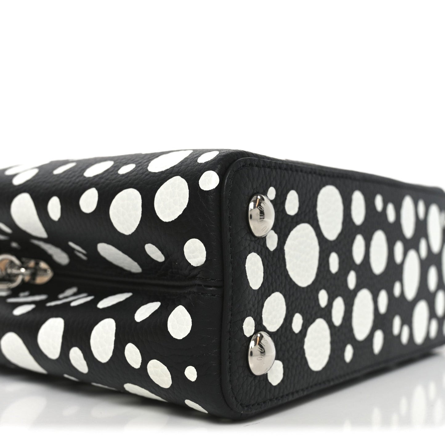 LV X YK Taurillon Capucines BB Black White