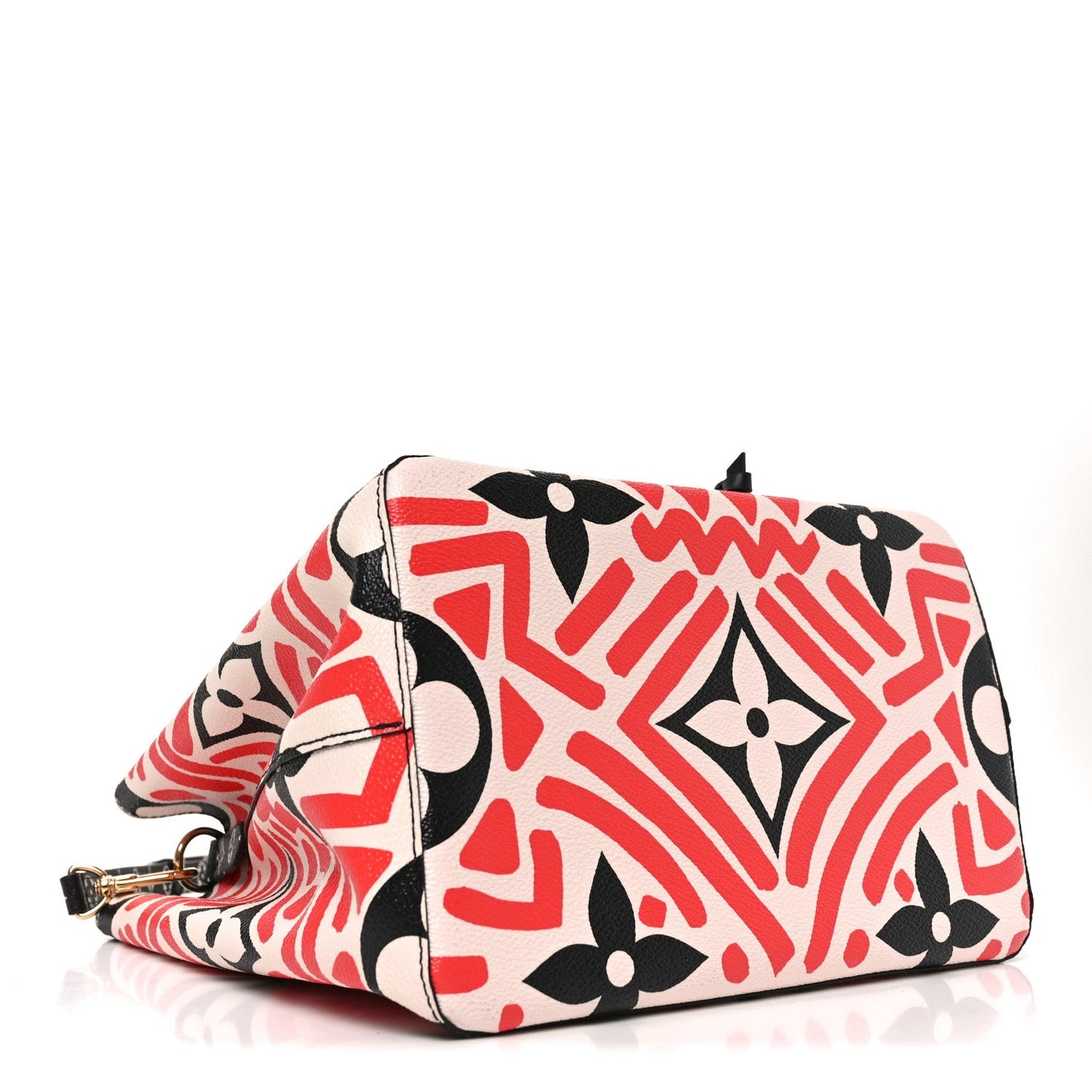 Monogram Giant Crafty NeoNoe MM Creme Rouge Black