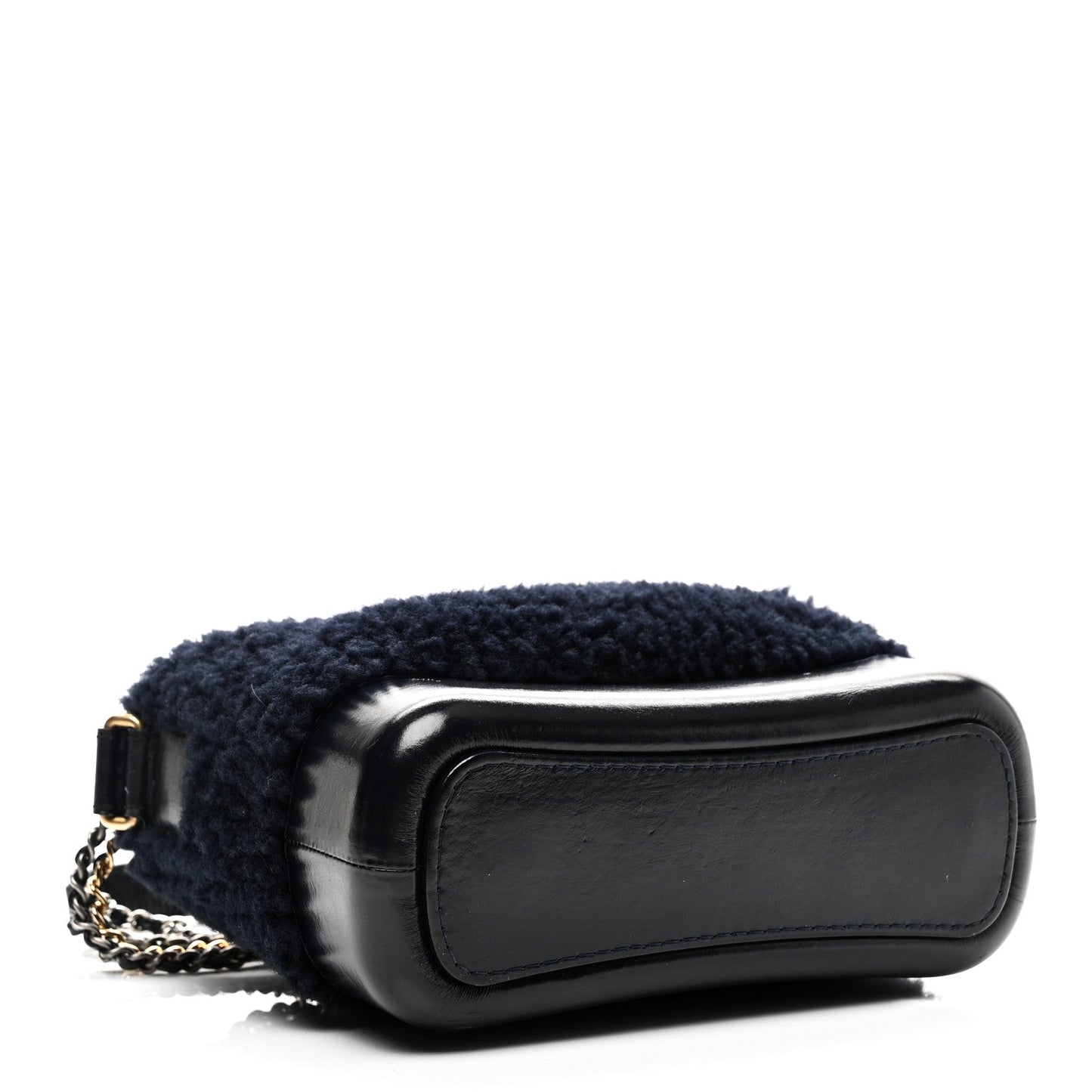 Shearling Small Gabrielle Hobo Navy