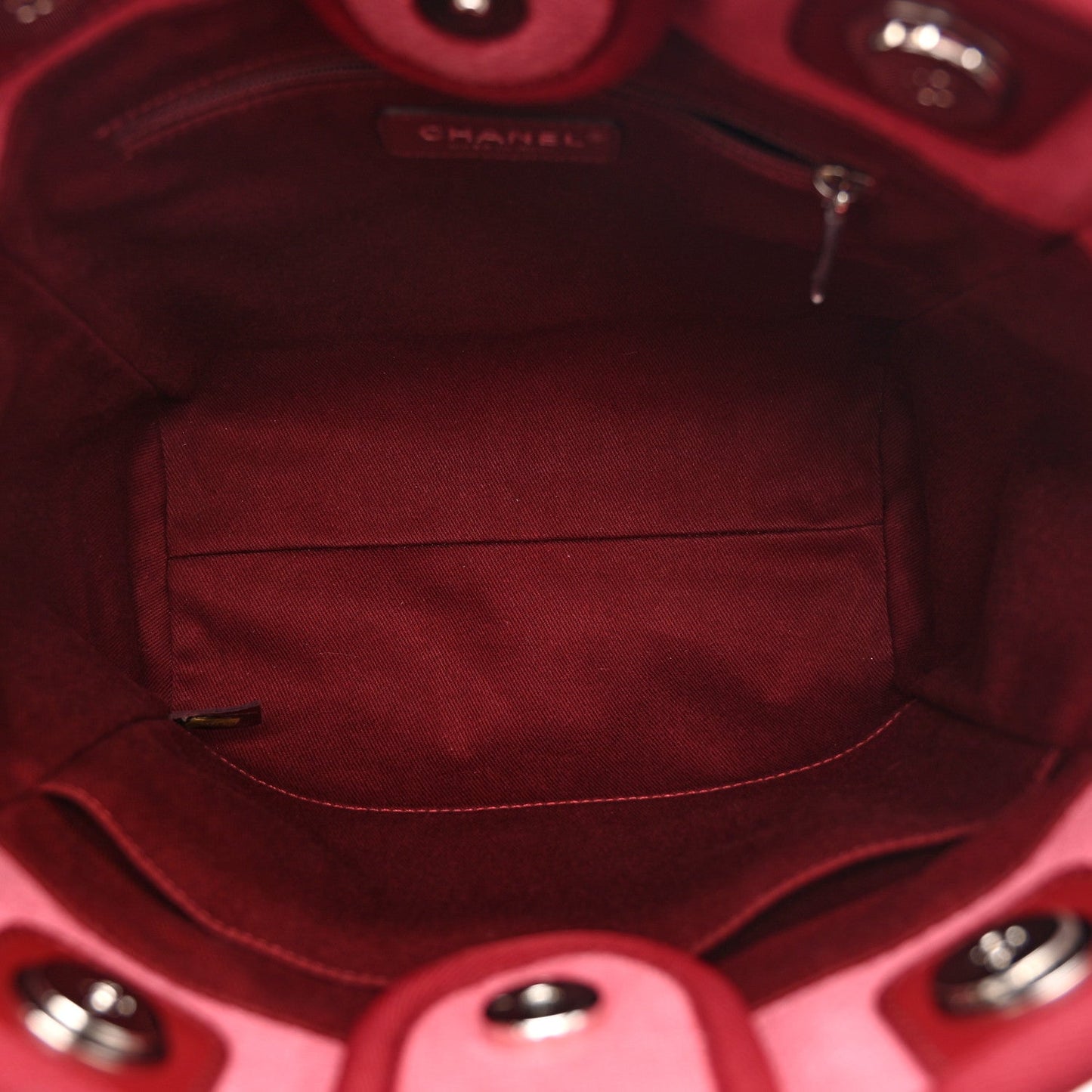 Canvas Mini Deauville Tote Red