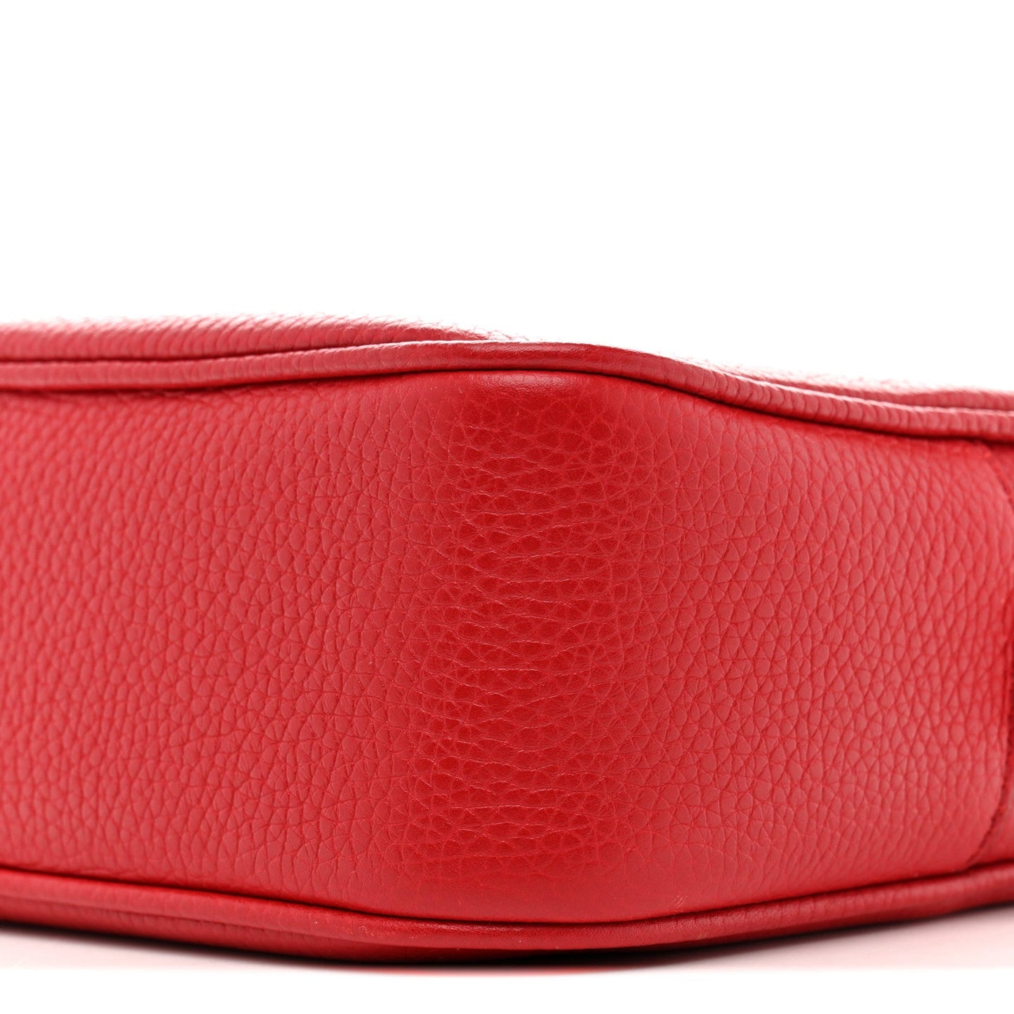 Pebbled Calfskin Small Soho Disco Bag Tabasco Red