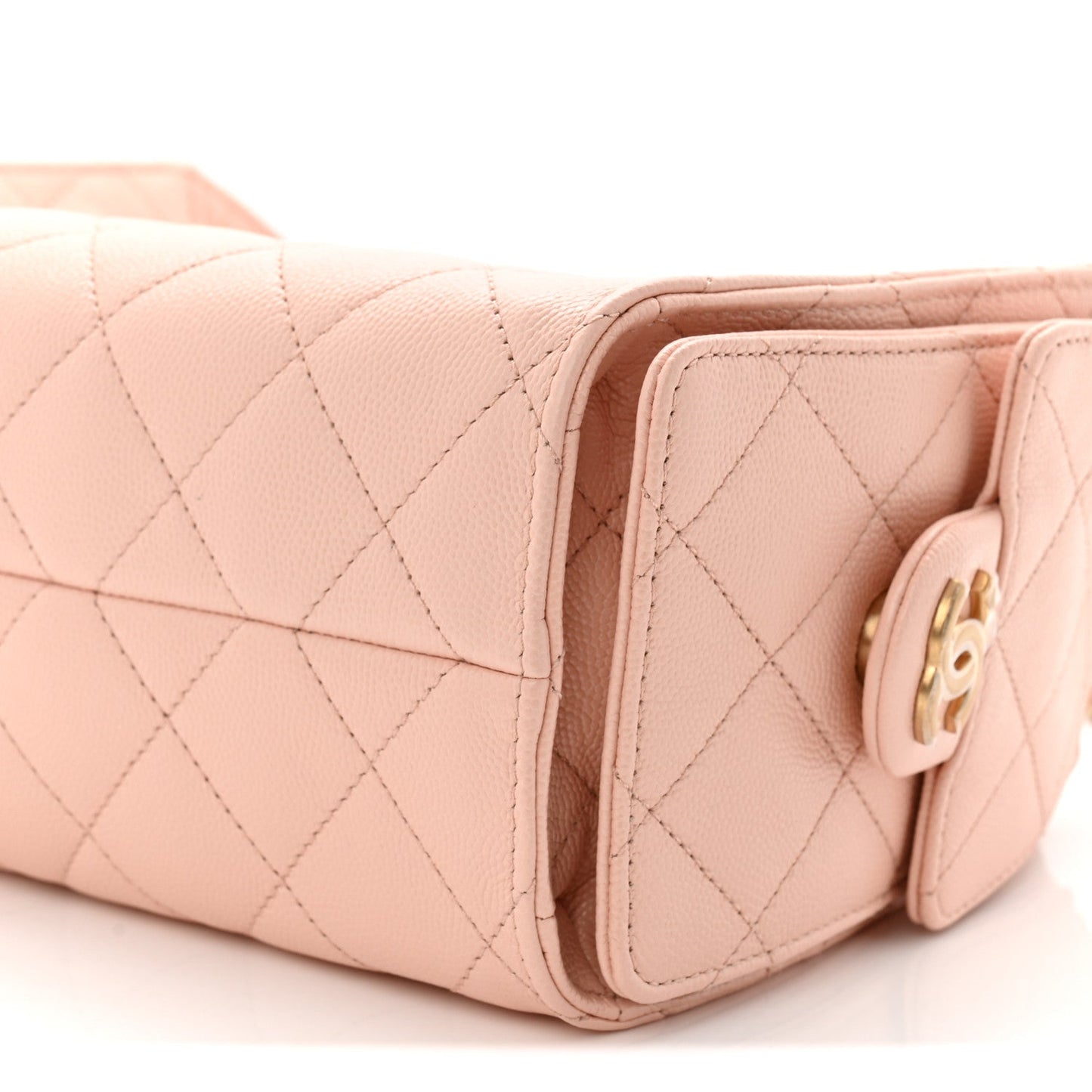 Caviar Quilted Mini Chanel 25 Handbag Light Pink