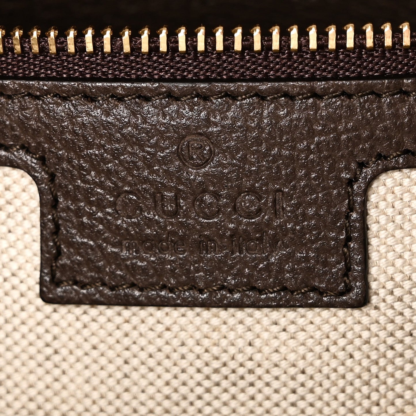 GG Supreme Monogram Textured Calfskin Web Super Mini Ophidia Shoulder Bag Beige Ebony New Acero
