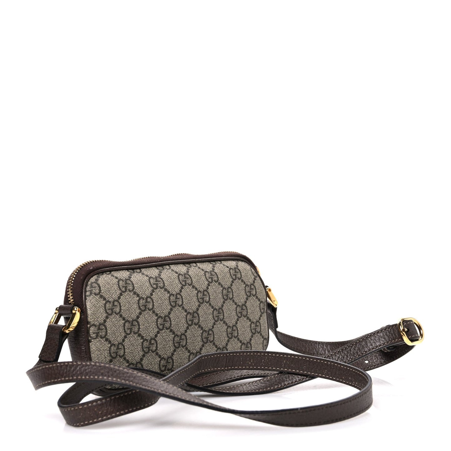 GG Supreme Monogram Web Mini Ophidia GG Bag Brown
