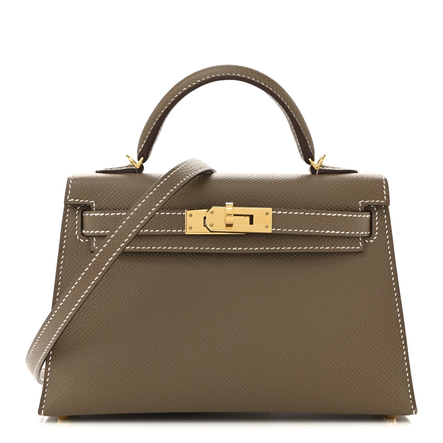 Epsom Mini Kelly Sellier 20 Etoupe