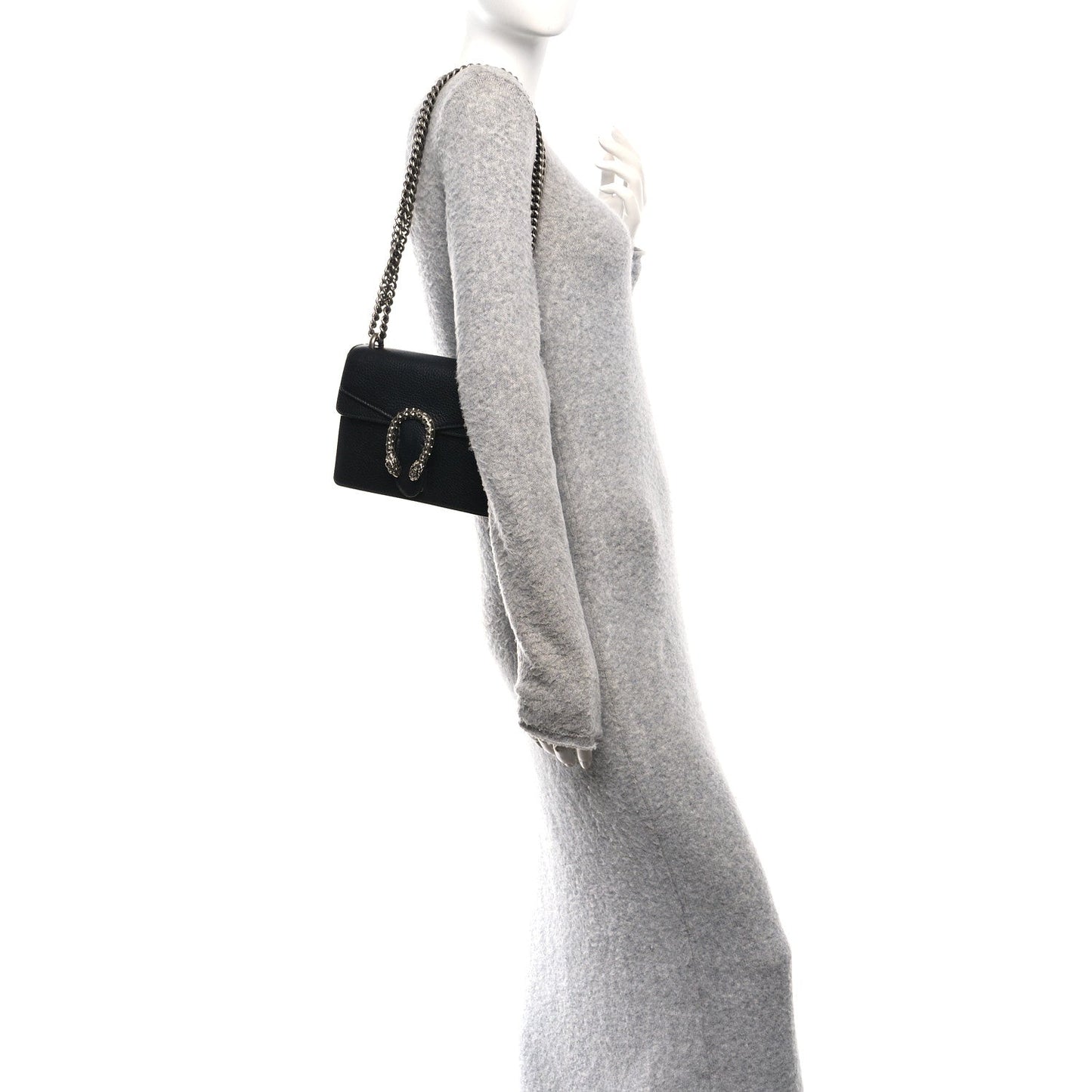 Calfskin Mini Dionysus Shoulder Bag Black