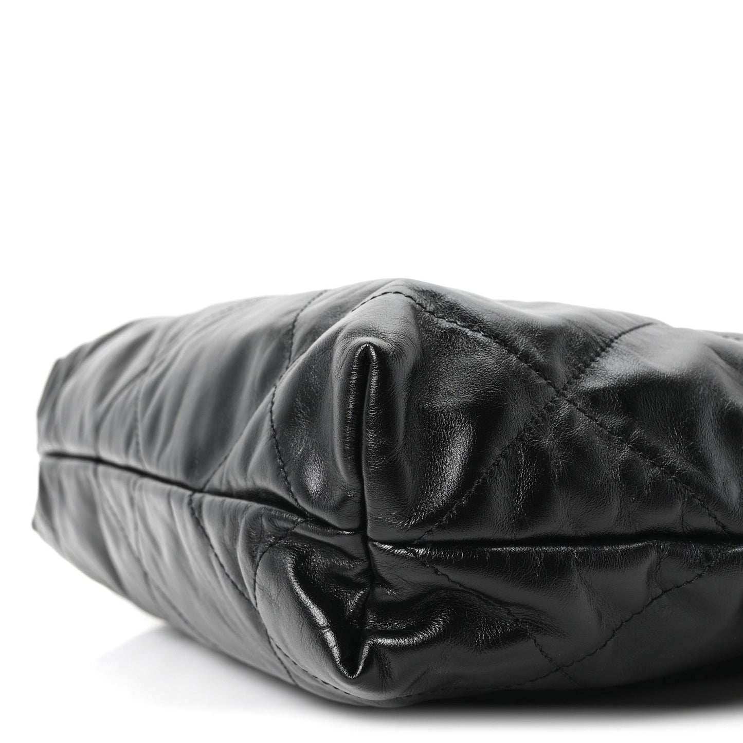 Calfskin Quilted Small Chanel 22 Black