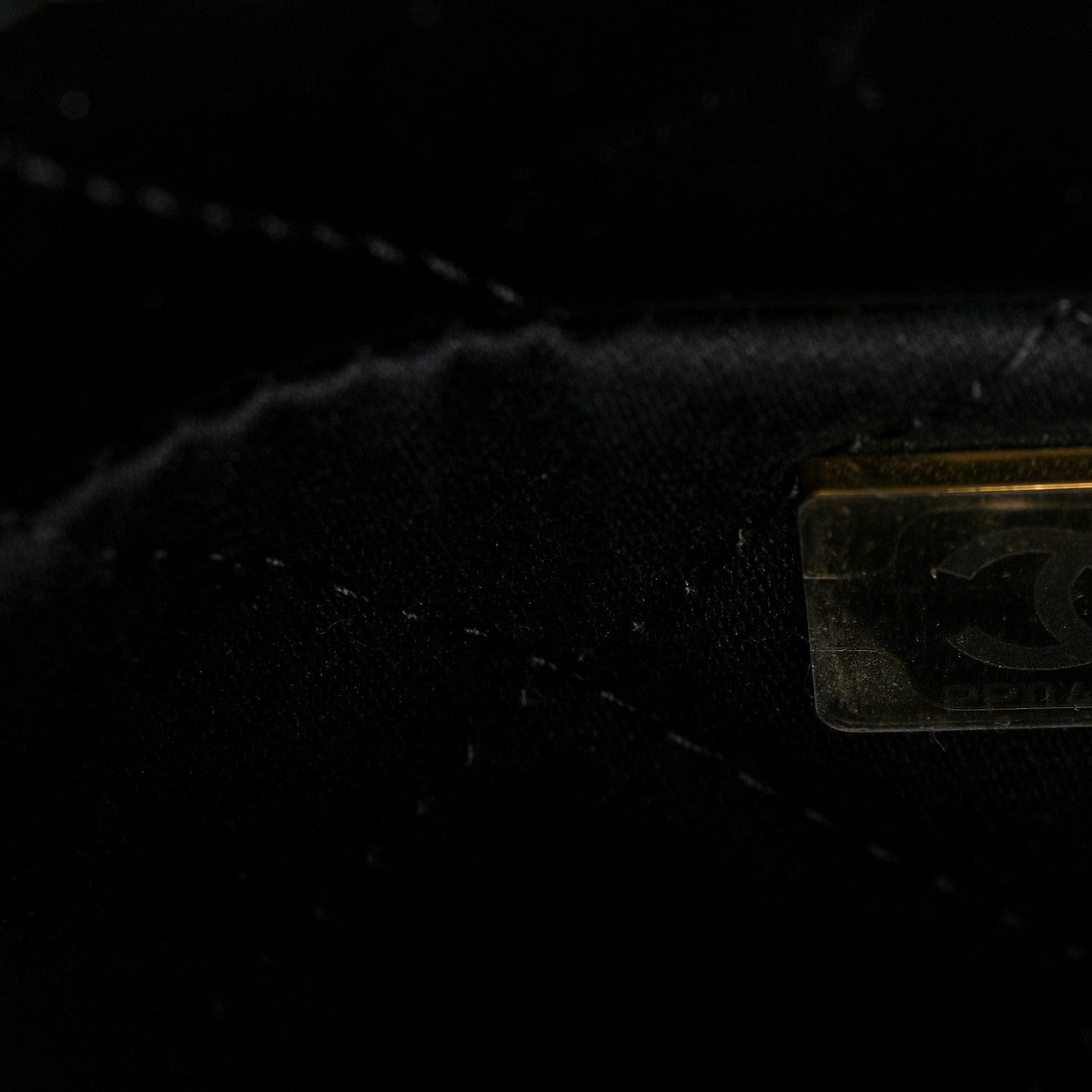 Shiny Calfskin Quilted Mini Chanel 22 Black