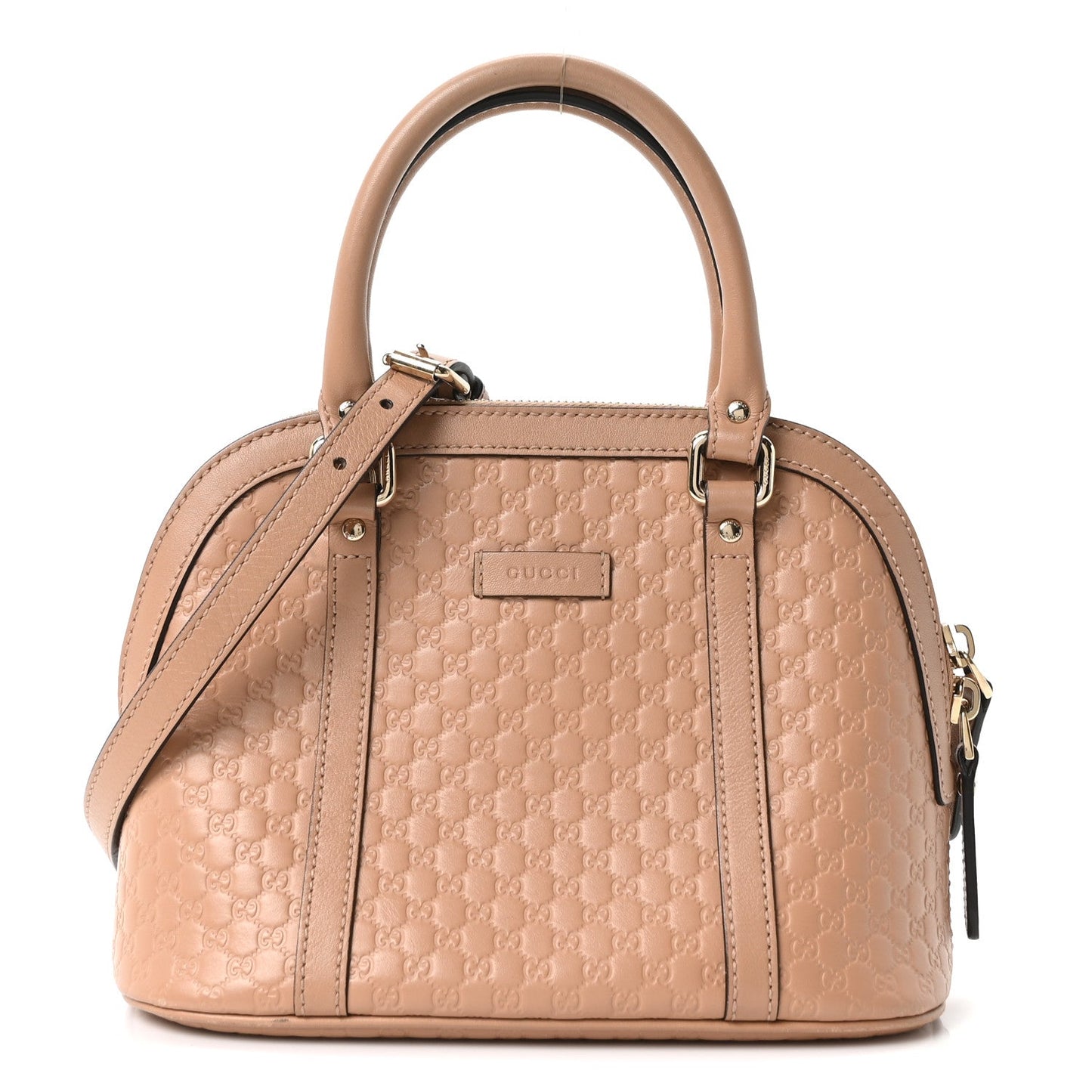 Soft Microguccissima Mini Dome Bag Camelia