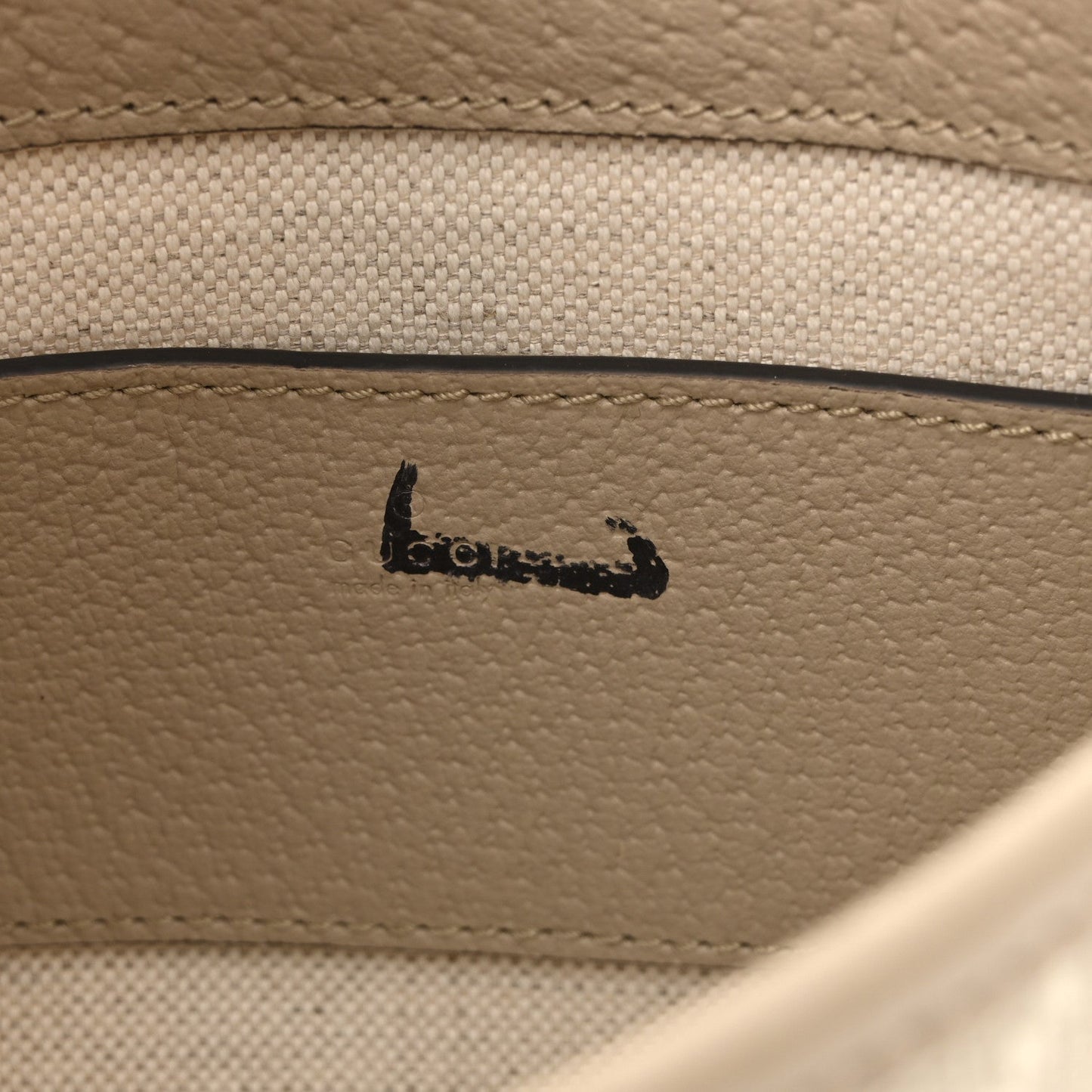 GG Supreme Monogram Textured Dollar Calfskin Mini Jackie 1961 Hobo Beige Mystic White Oatmeal
