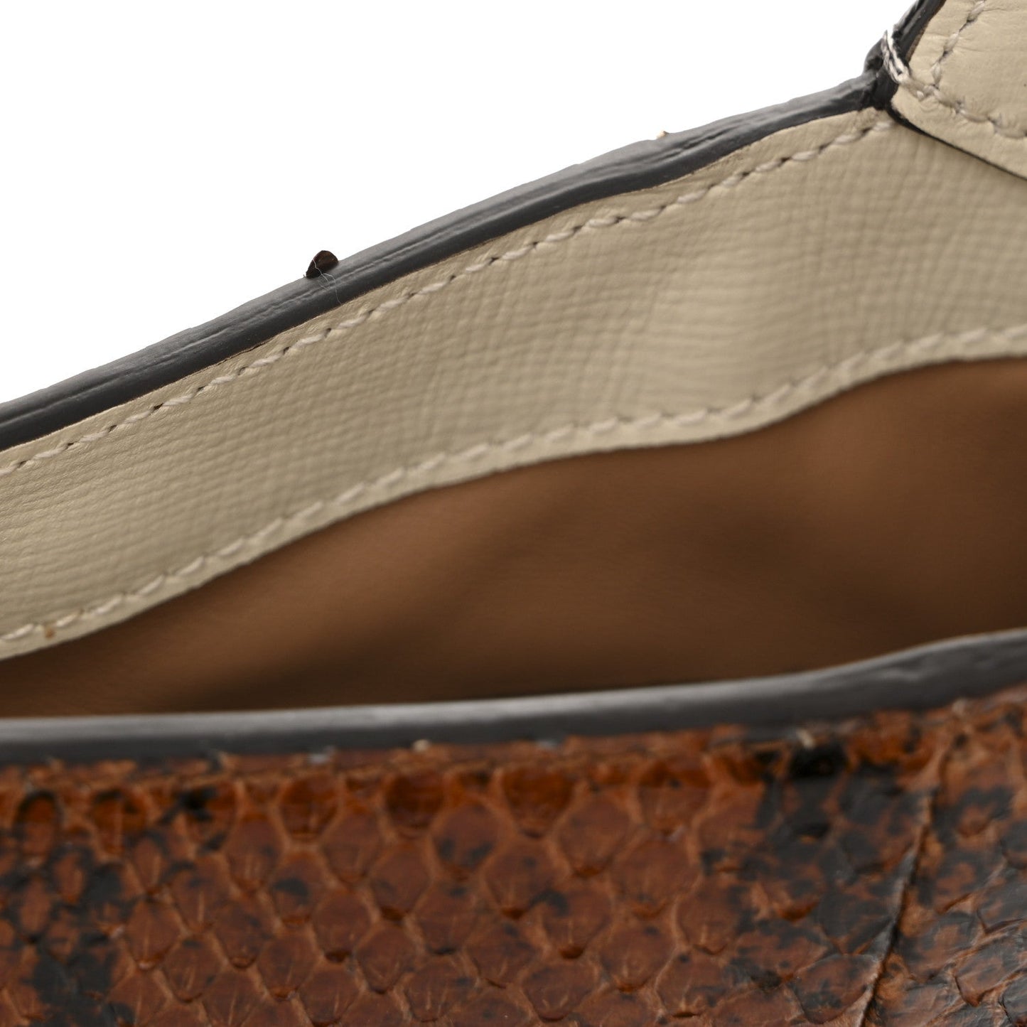 Snakeskin Calfskin Small Jackie 1961 Hobo Brown Multicolor