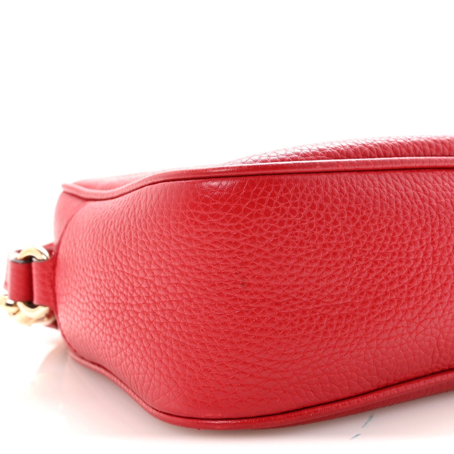 Pebbled Calfskin Small Soho Disco Bag Tabasco Red