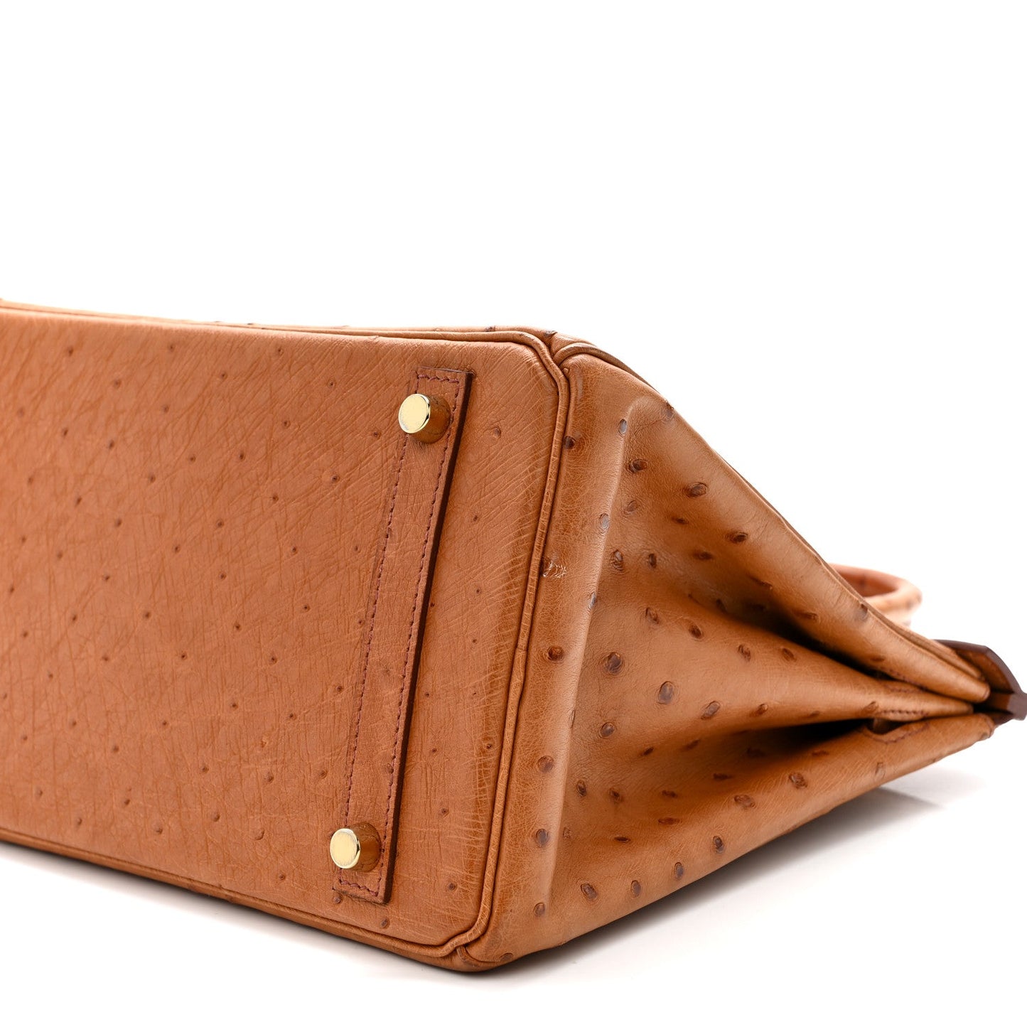 Ostrich Birkin 30 Cognac