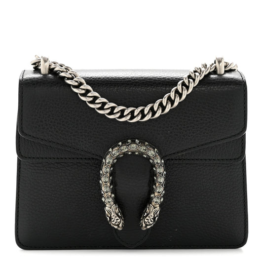 Calfskin Mini Dionysus Shoulder Bag Black