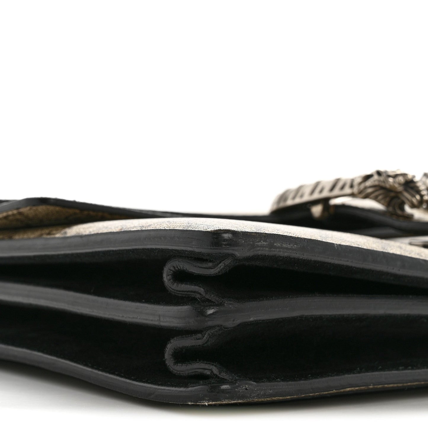 GG Supreme Monogram Medium Dionysus Shoulder Bag Black